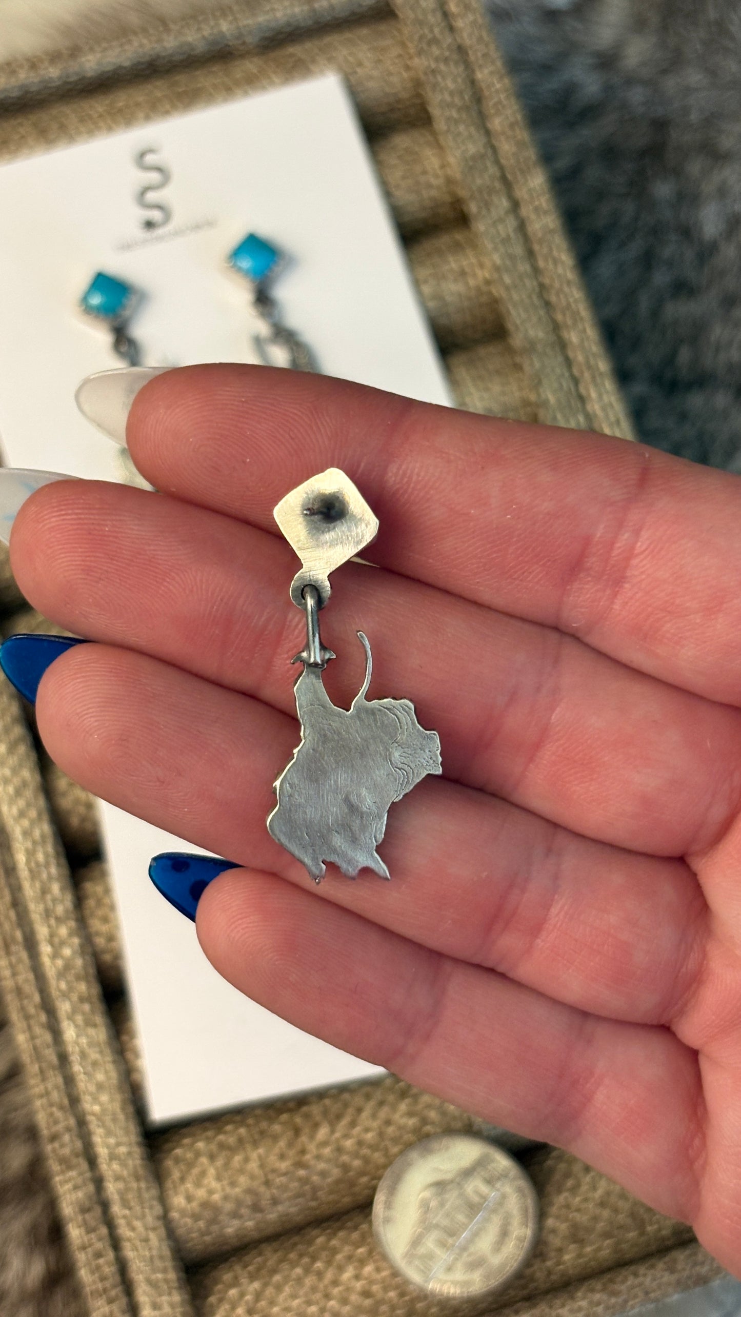 SADDLE BRONC EARRINGS BY ANNIE SPENCER