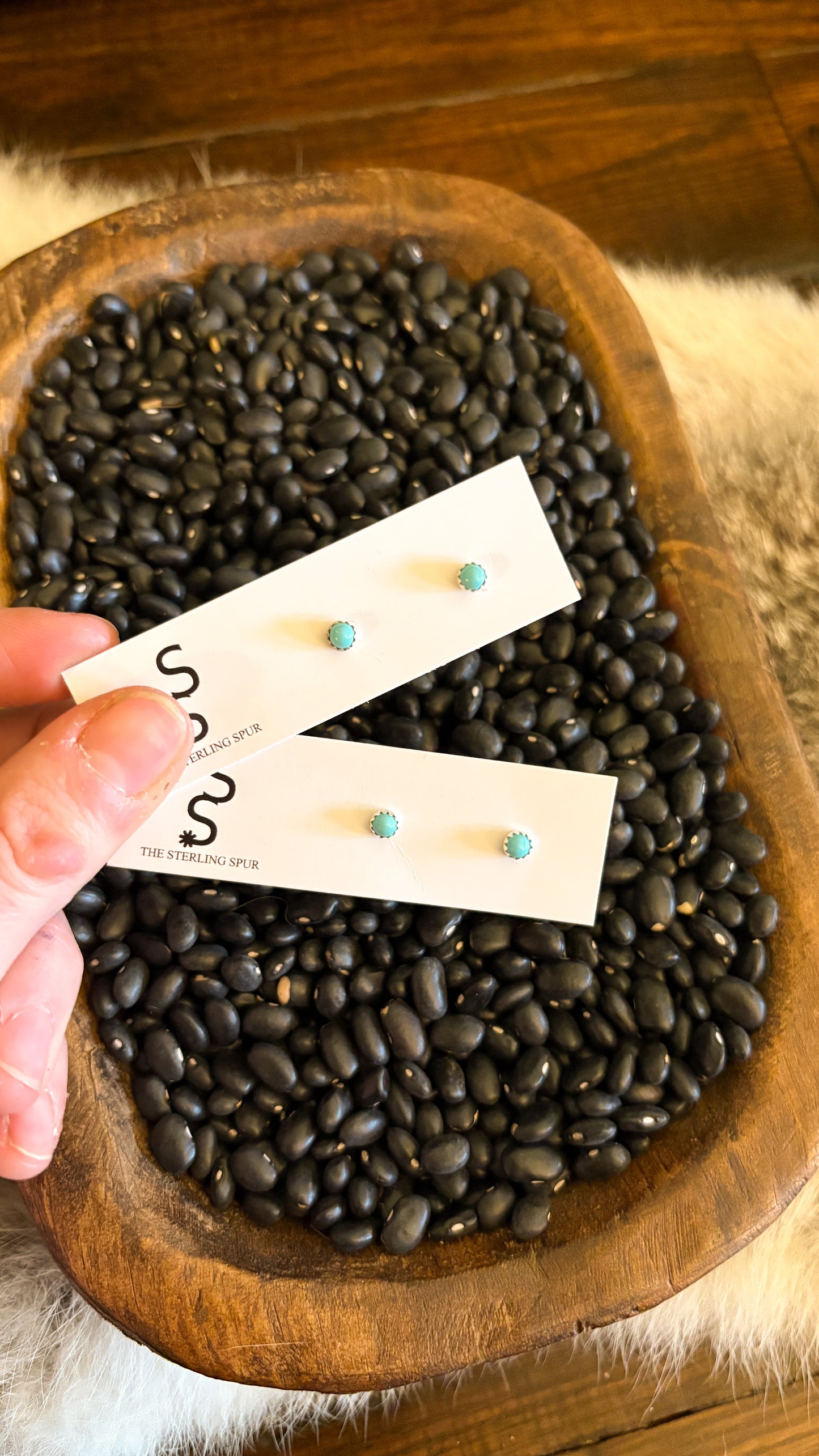 4MM TURQUOISE STUDS
