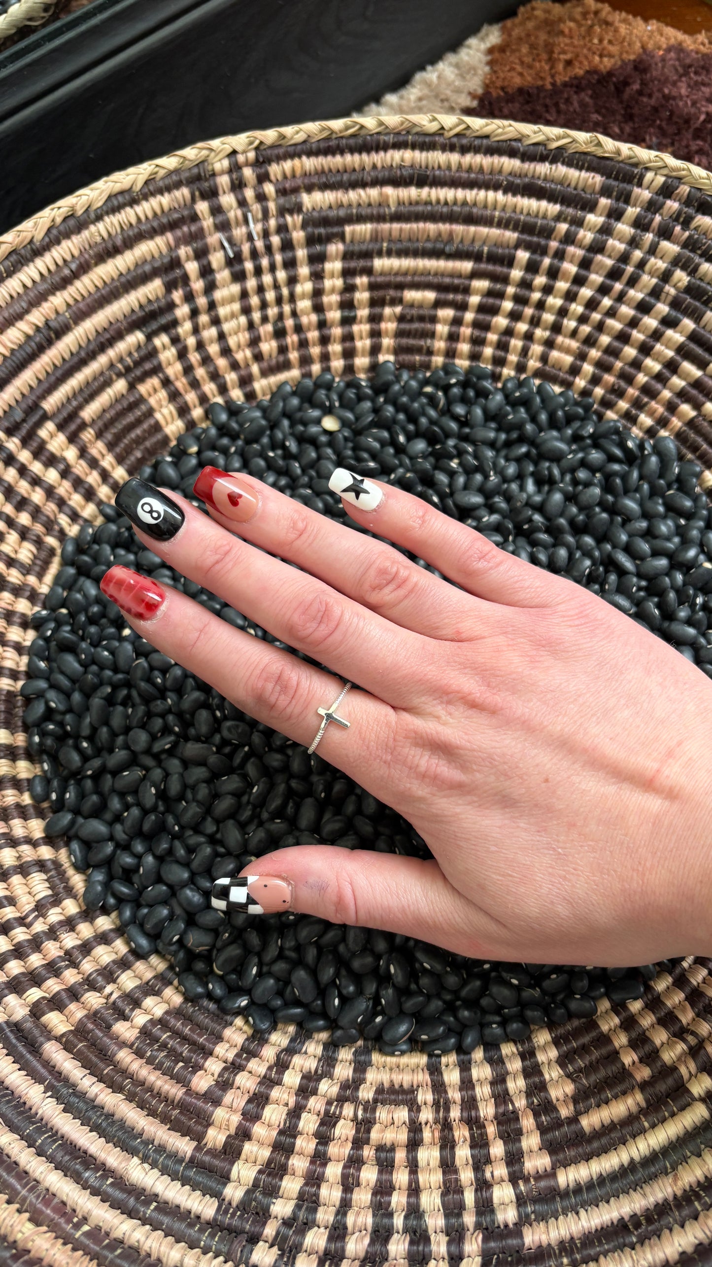 SIMPLE CROSS STACKER RING