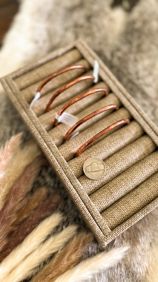 PLAIN COPPER CUFF BY SHIRLEY PLUMMER