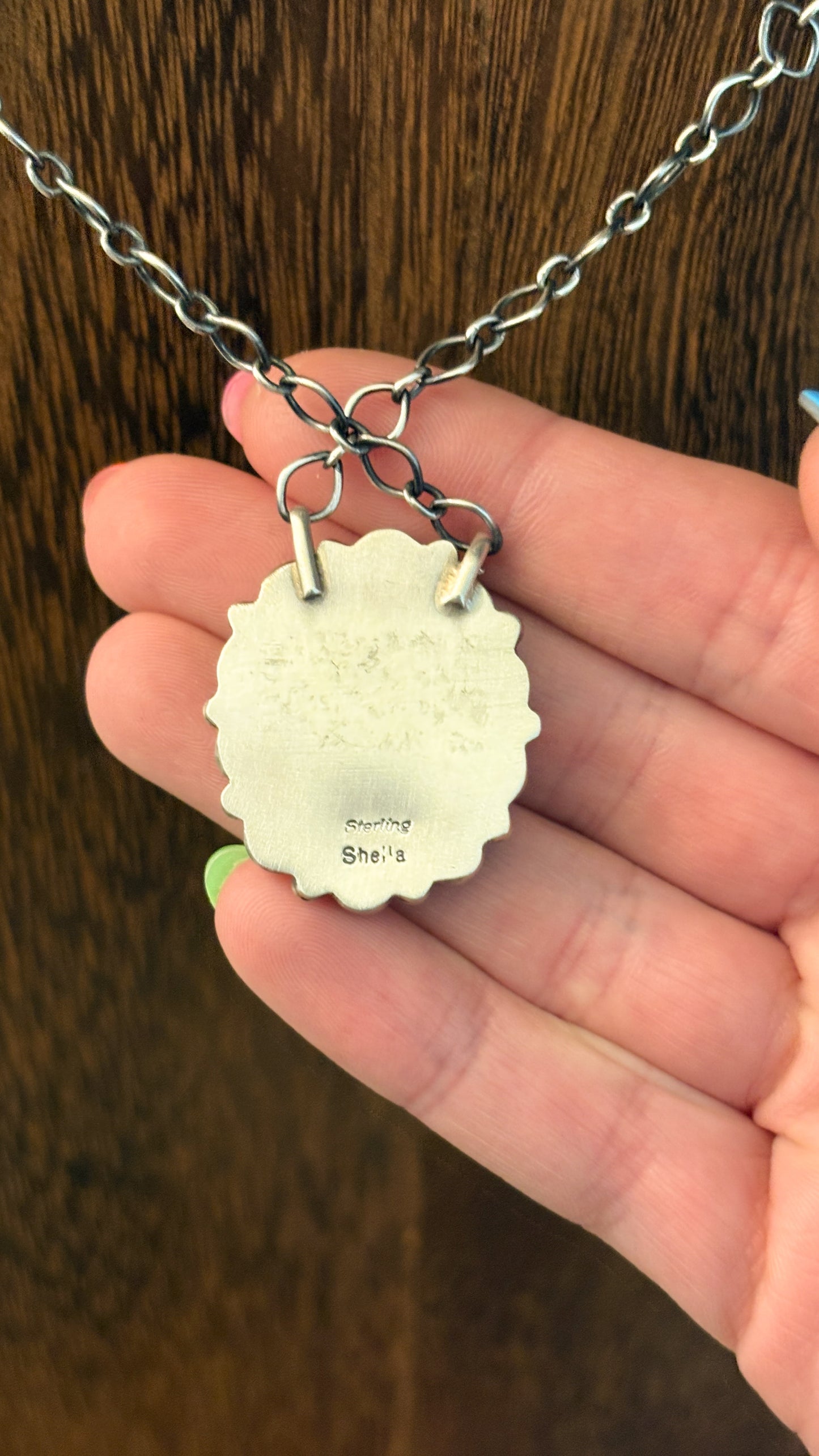 OVAL TURQUOISE CLUSTER NECKLACE