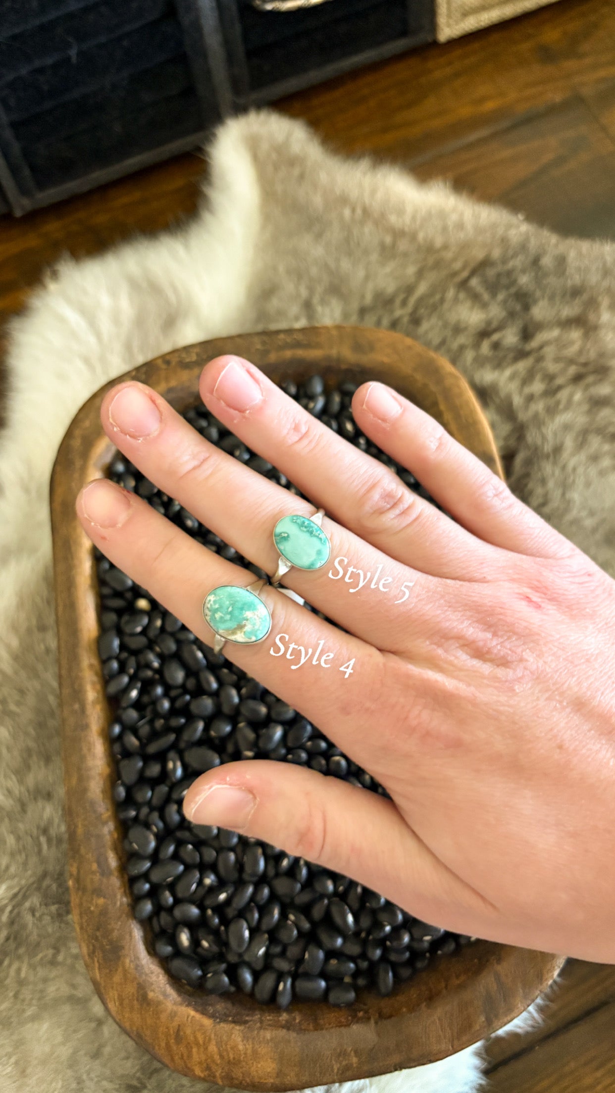 WHITE WATER TURQUOISE RING
