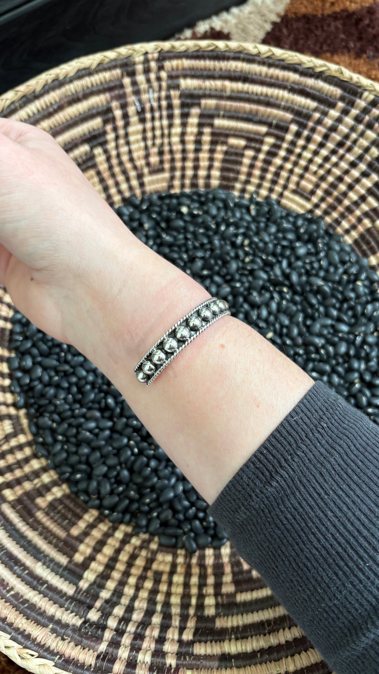 6MM BALL BAND CUFF W ROPE DETAIL