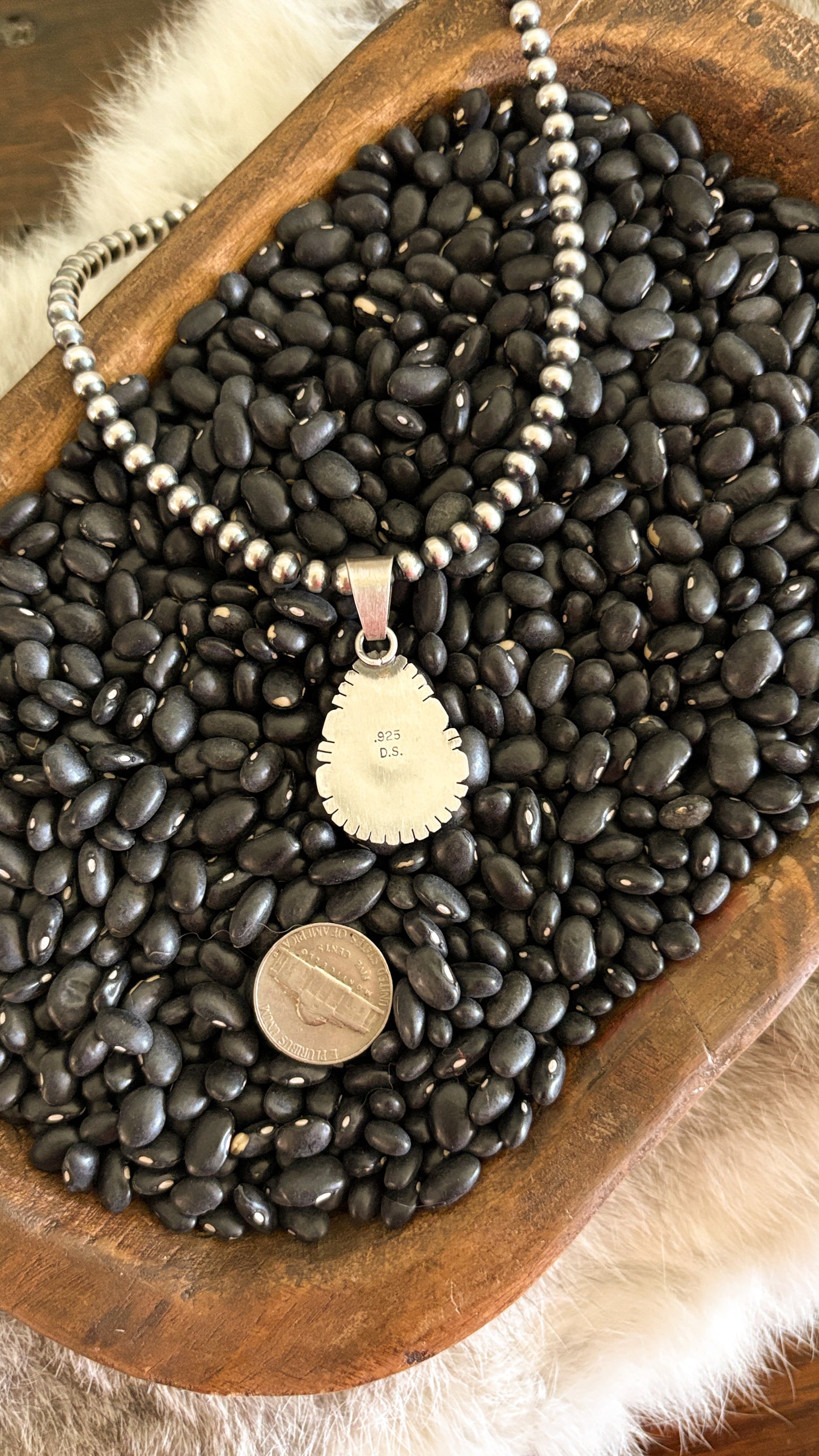 TEARDROP ORANGE SPINY OYSTER PENDANT