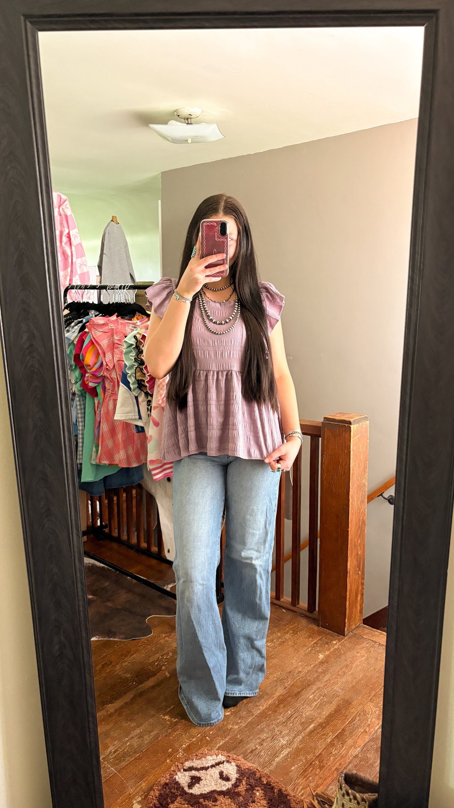 *RESTOCK* PURPLE RUFFLE TOP