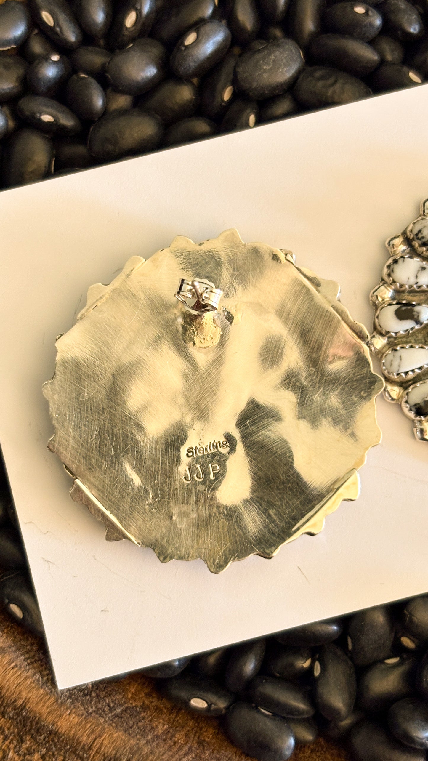 BIG PAPA WHITE BUFFALO CLUSTER EARRINGS
