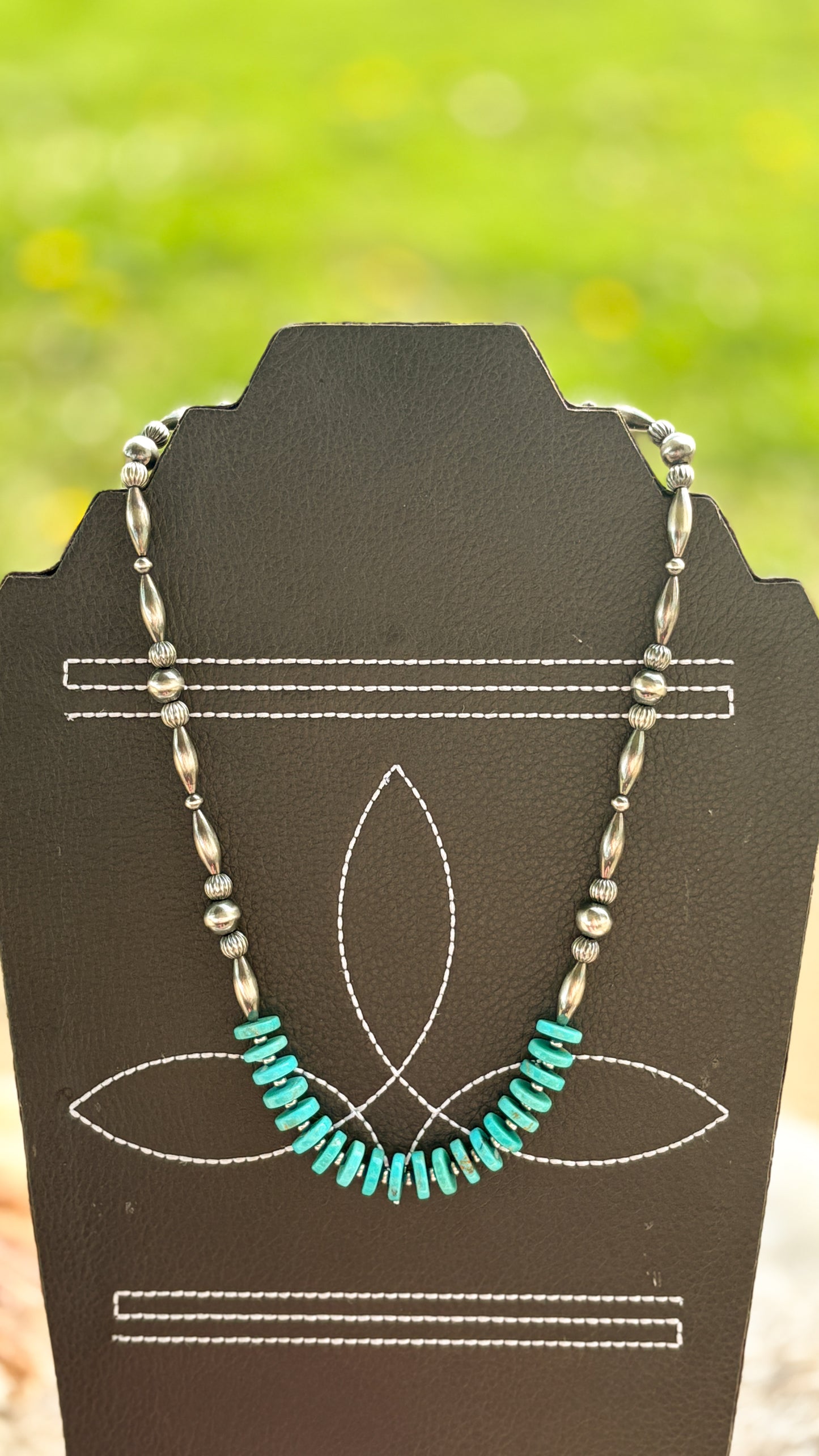 THE PAIGE NECKLACE W/ TURQUOISE - READY TO SHIP