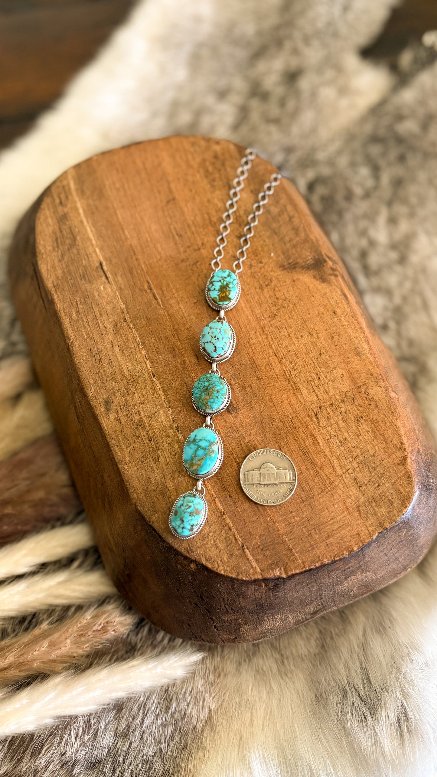 NUMBER 8 TURQUOISE LARIAT