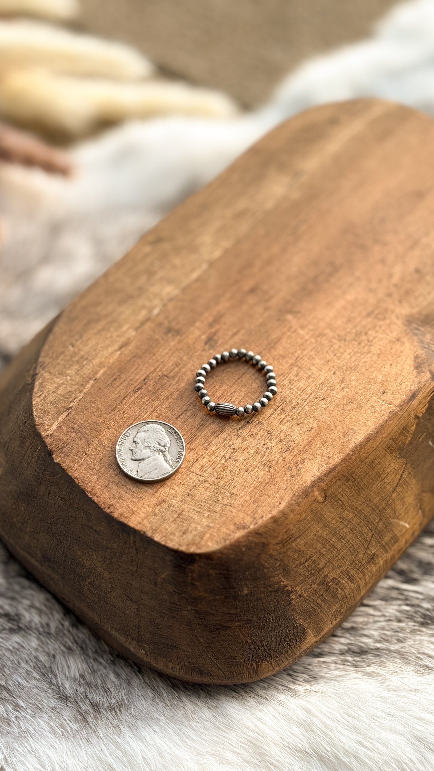 PLAIN PEARL RING - READY TO SHIP