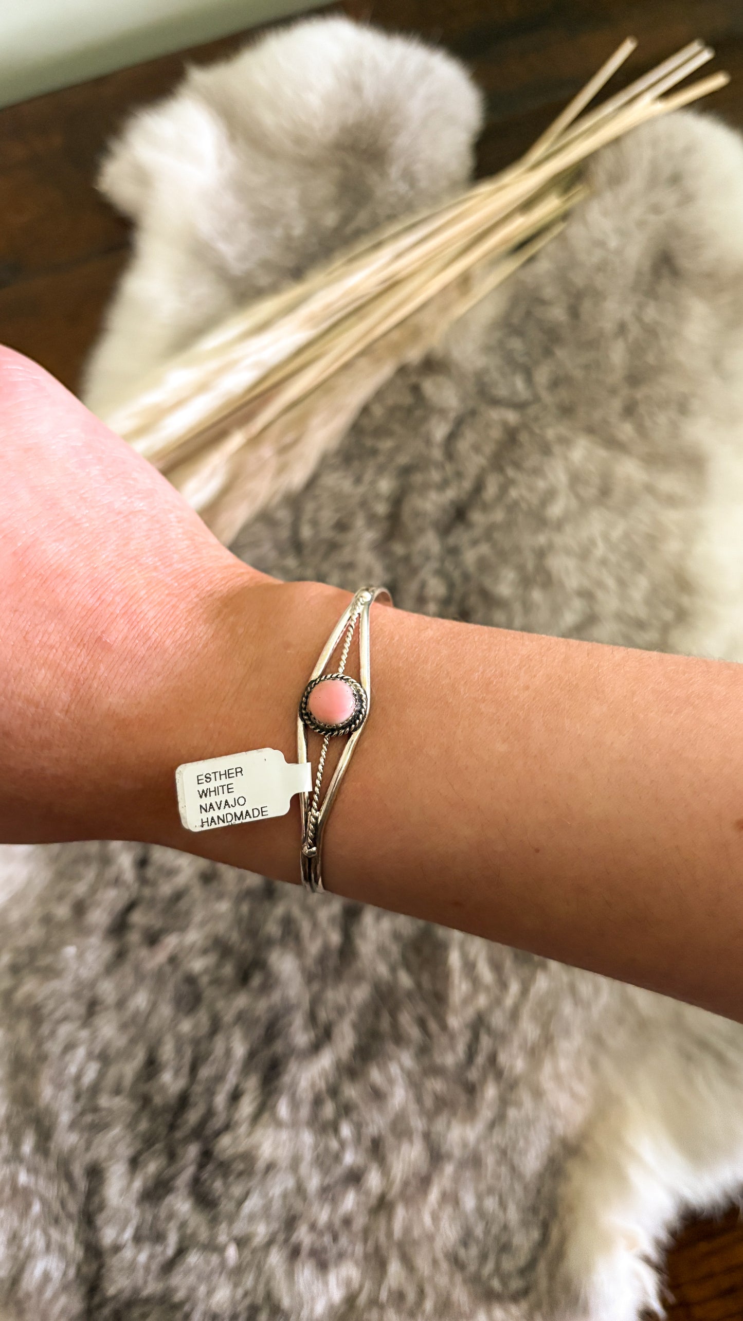 PINK CONCH CUFF