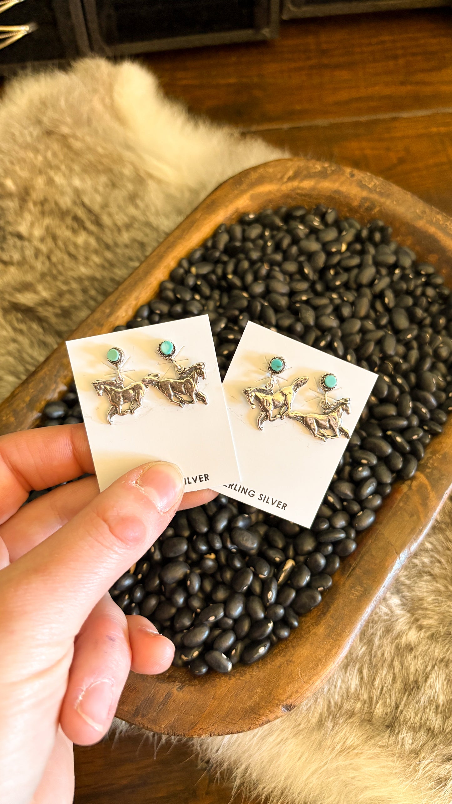 HORSE DANGLE EARRINGS