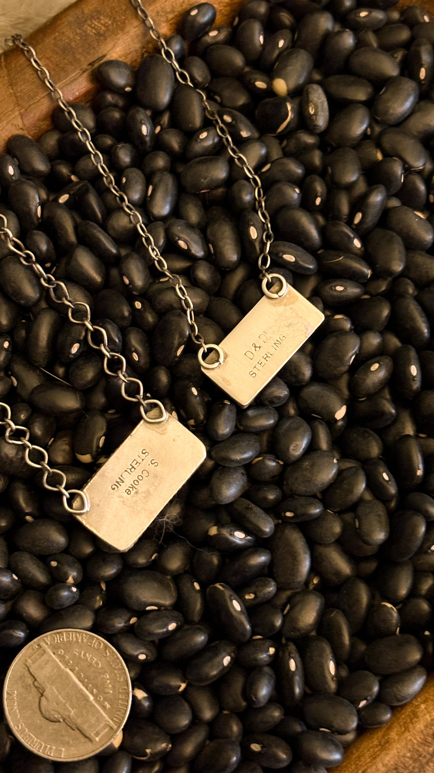 BLACK ONYX BAR NECKLACE