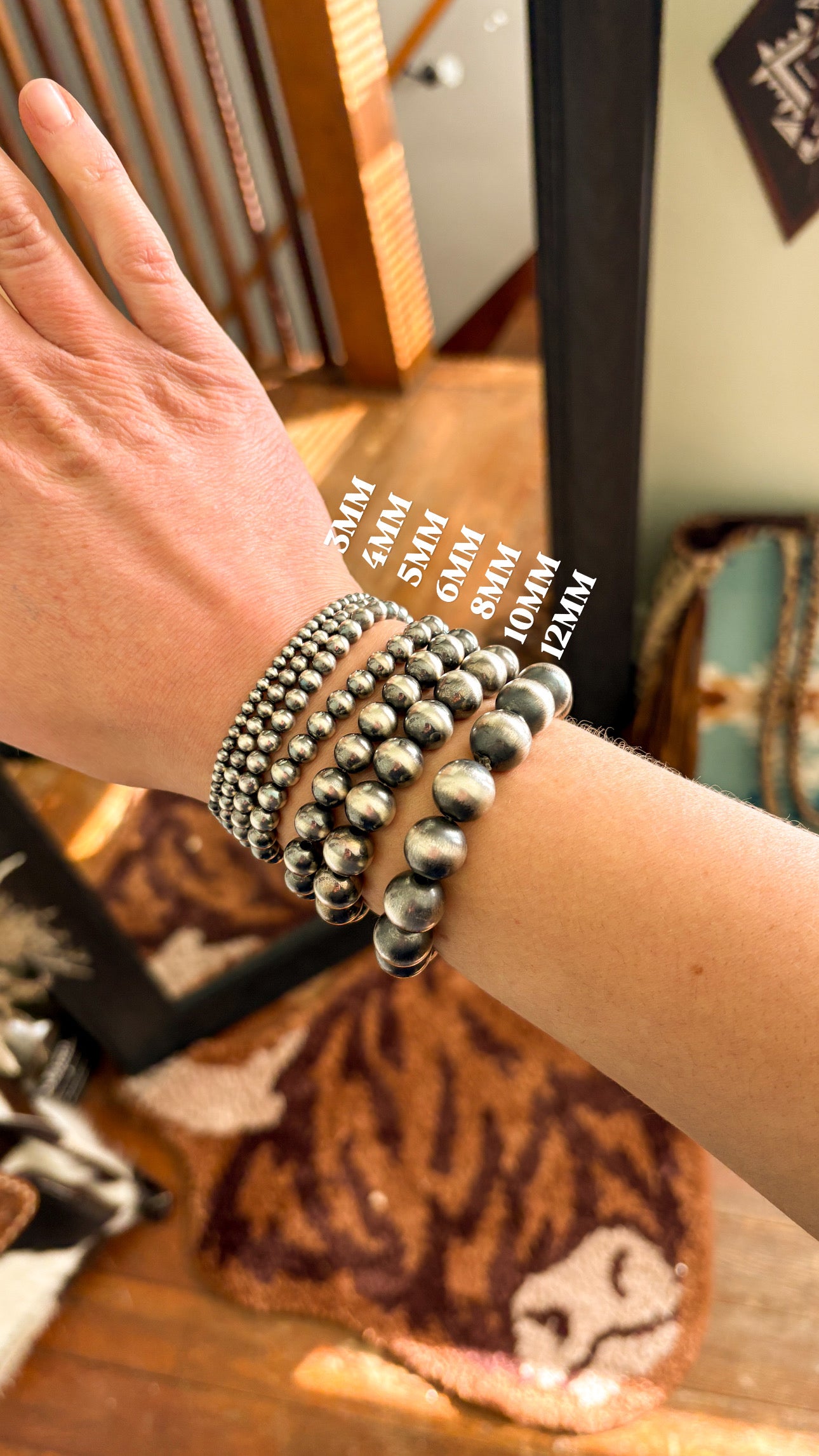 STERLING SILVER PEARL STRETCH BRACELET - READY TO SHIP