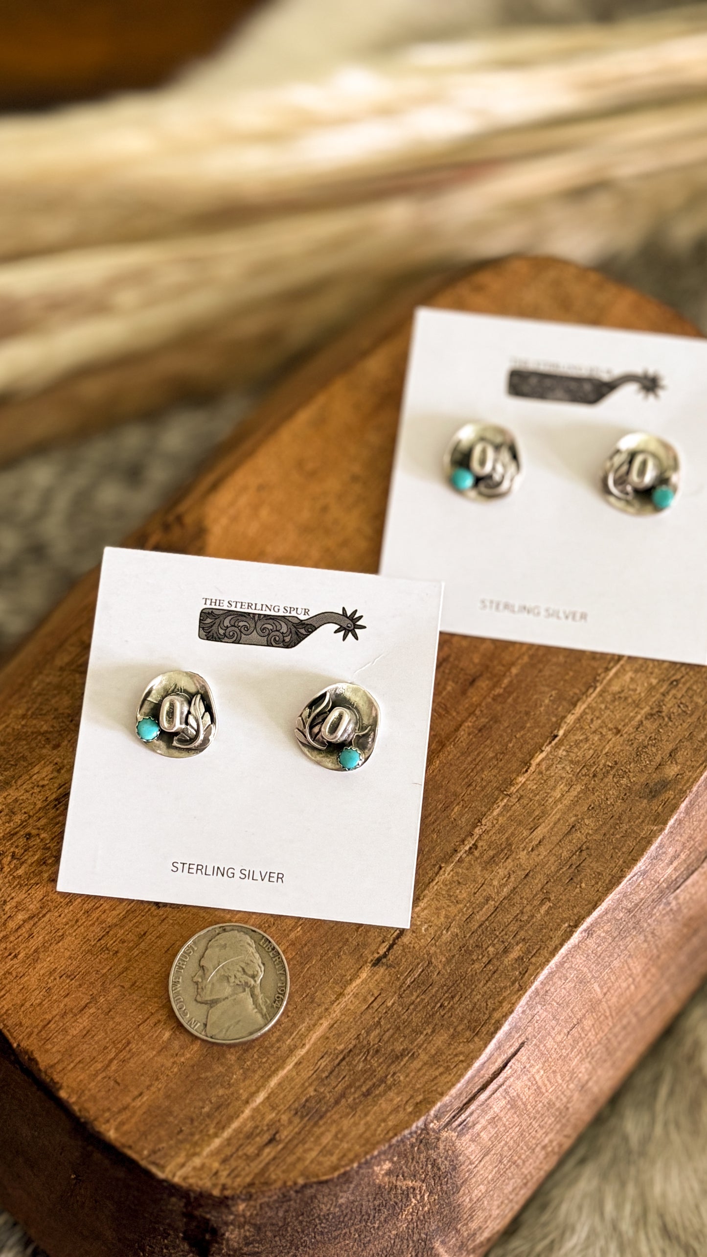 TURQUOISE COWBOY HAT STUDS