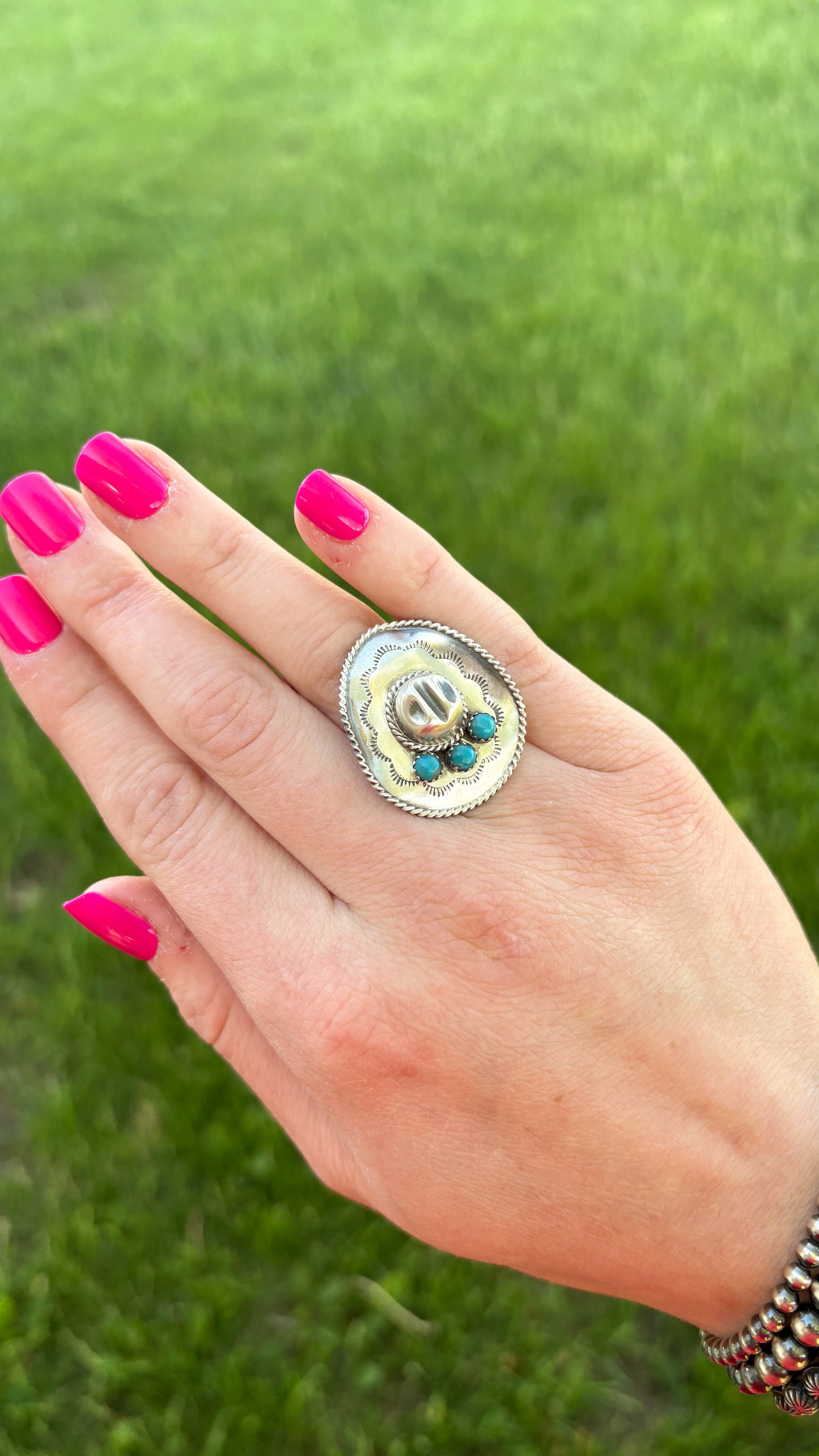 COWBOY HAT RING BY BOBBY PLATERO