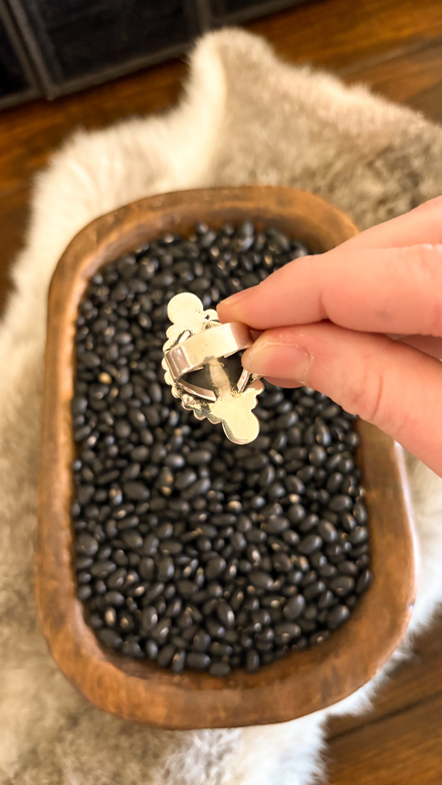 BLACK ONYX STATEMENT RING BY HAPPY PIASSO