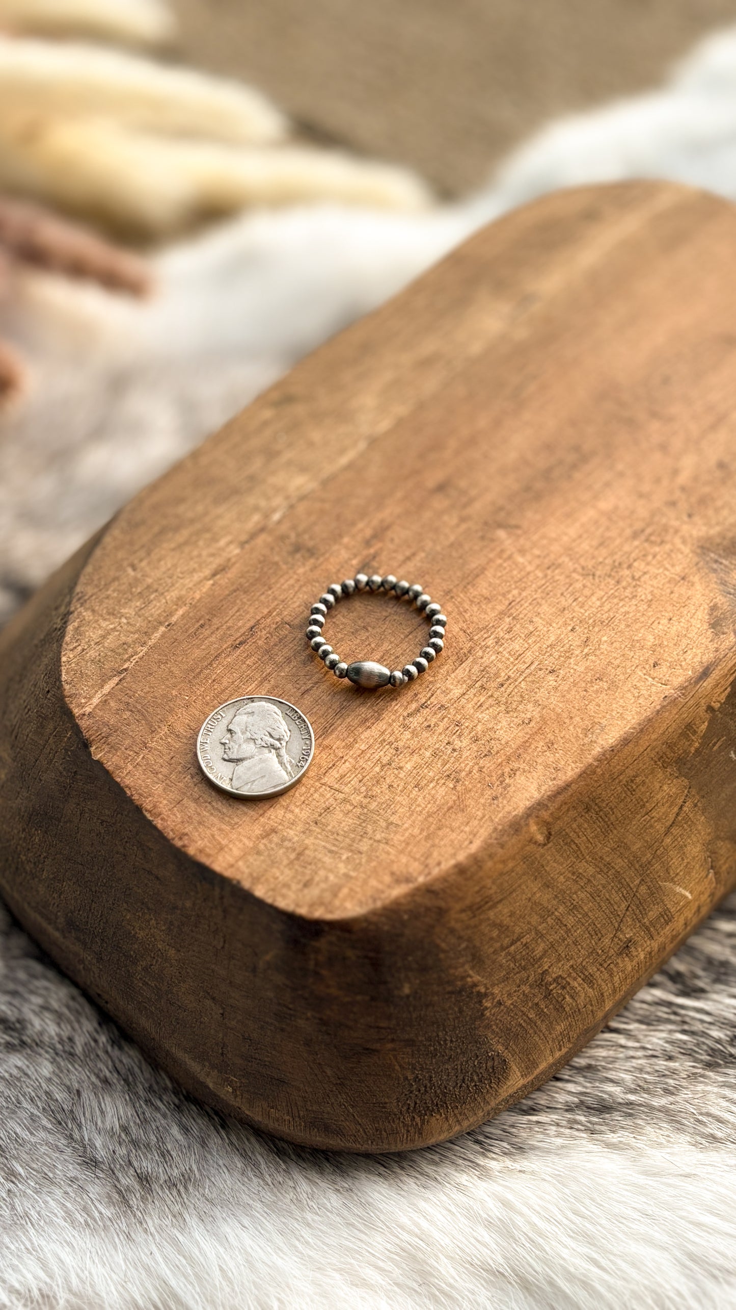 PLAIN PEARL RING - READY TO SHIP