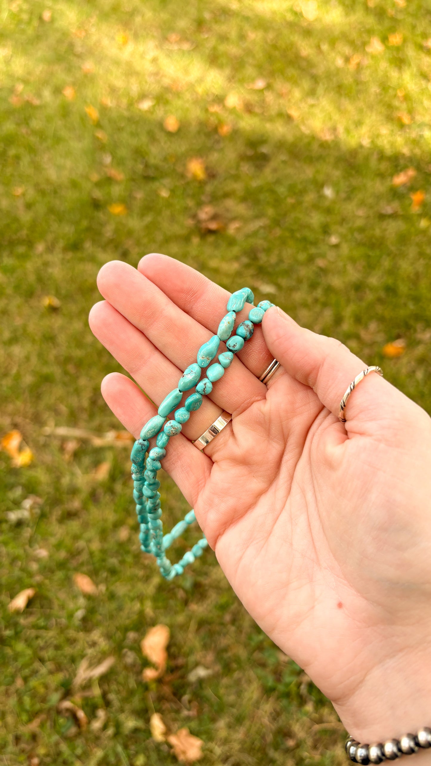 KINGMAN TURQUOISE NUGGET NECKLACE
