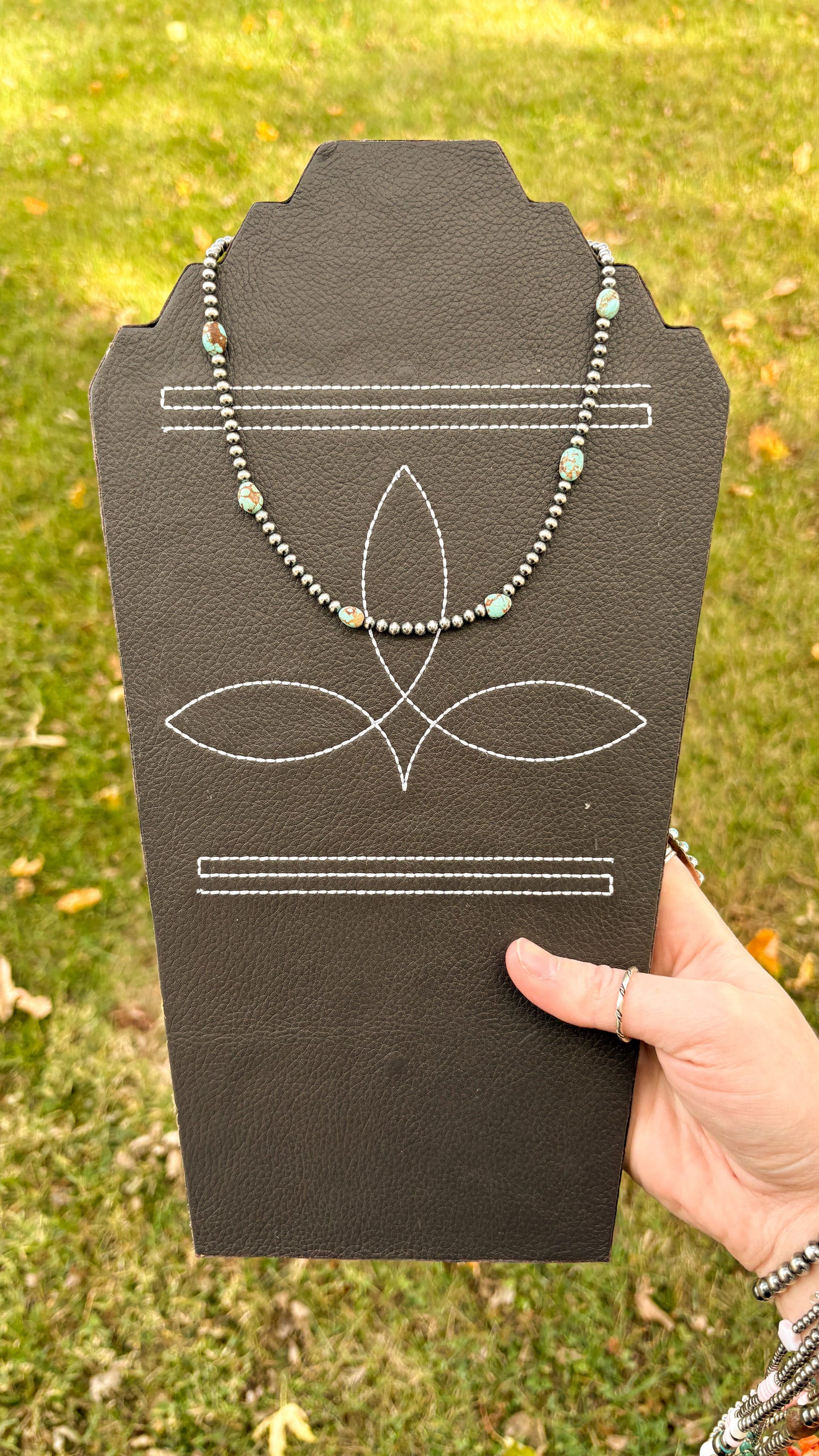 NUMBER 8 TURQUOISE NUGGET NECKLACE