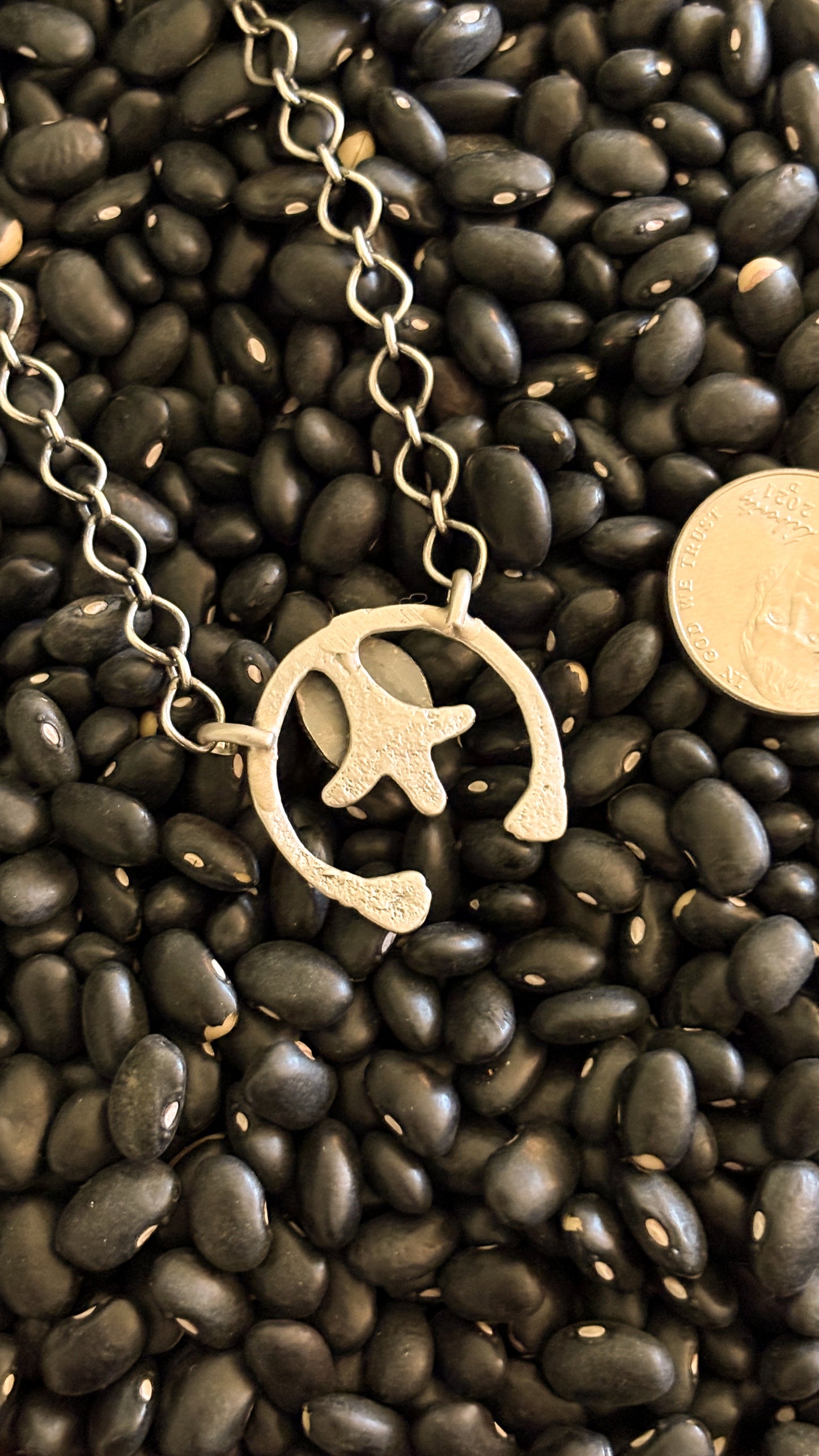 ORANGE SPINY OYSTER MINI NAJA NECKLACE