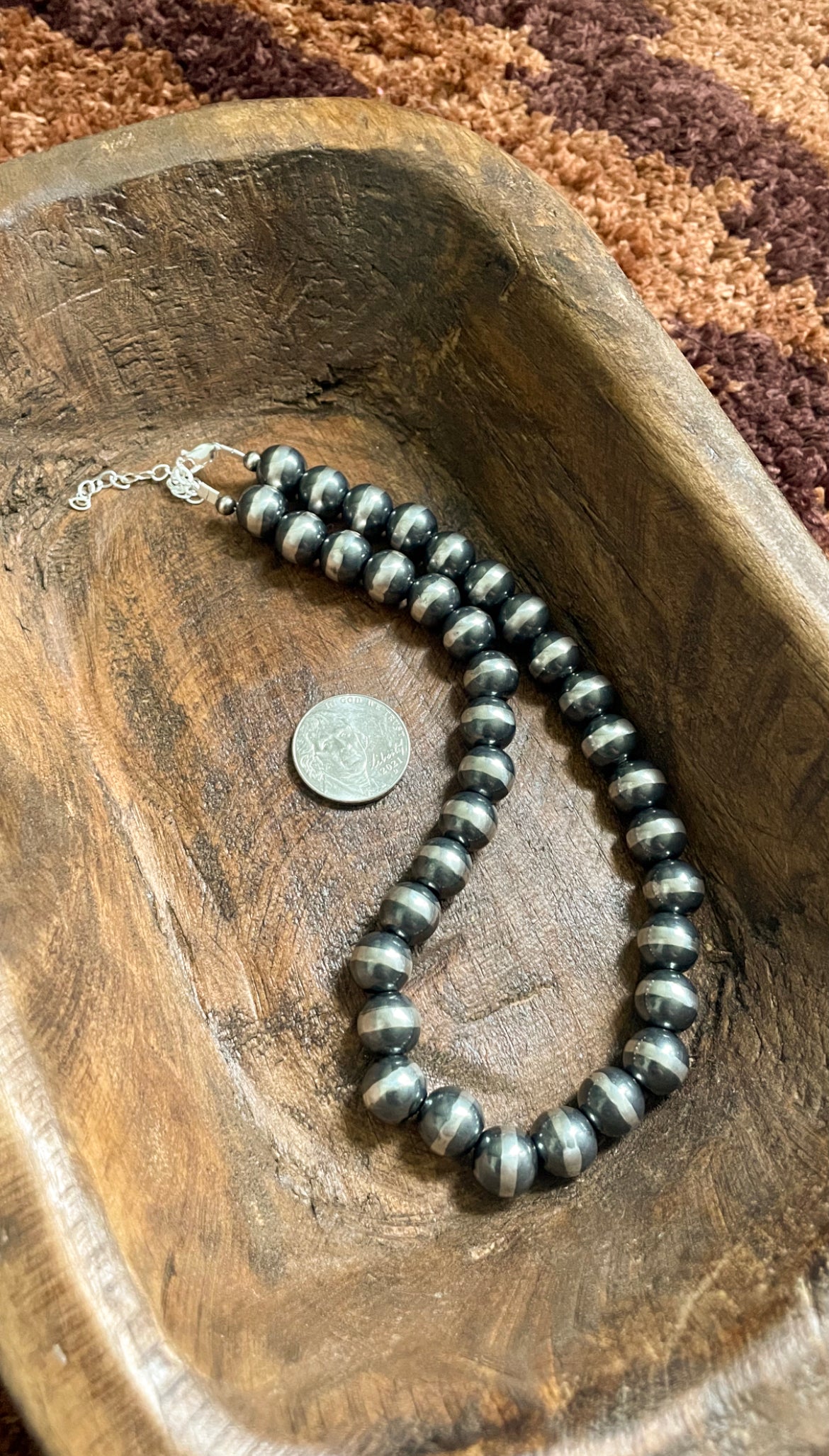 10MM STERLING SILVER PEARL NECKLACE - MADE TO ORDER