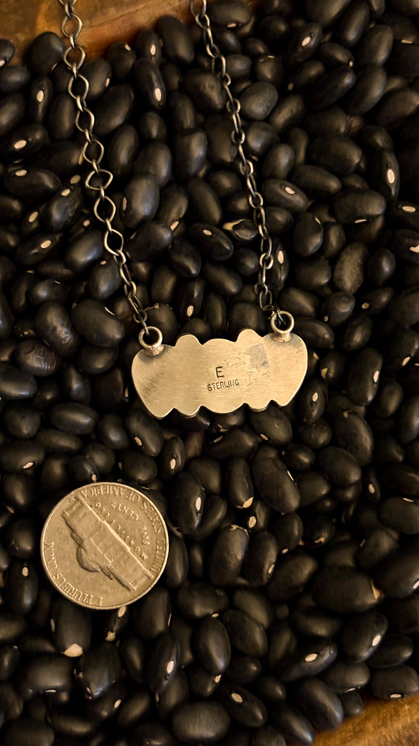 3 STONE ORANGE SPINY OYSTER NECKLACE