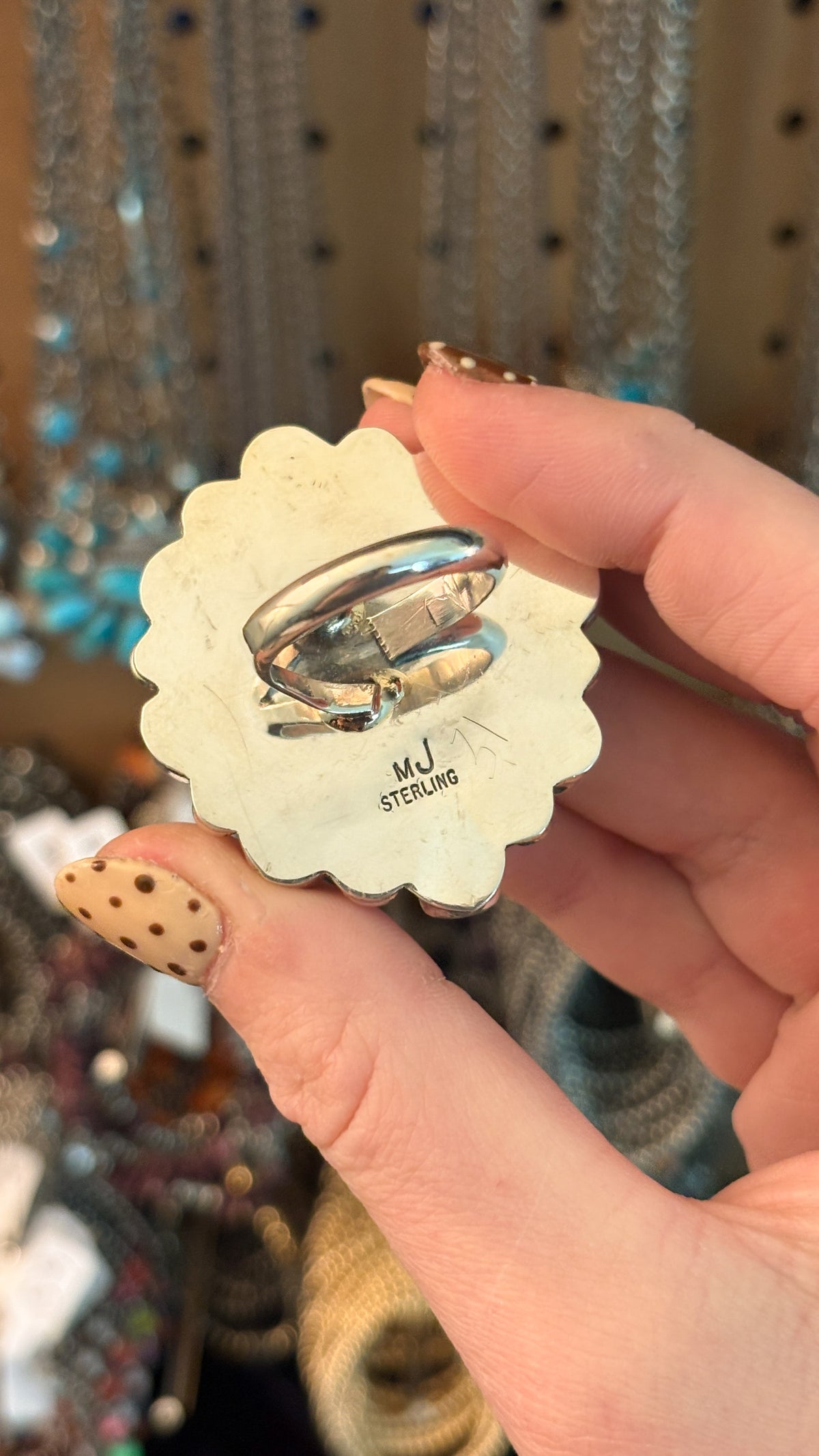 SONORAN GOLD TURQUOISE CLUSTER RING BY MARLENE JONES
