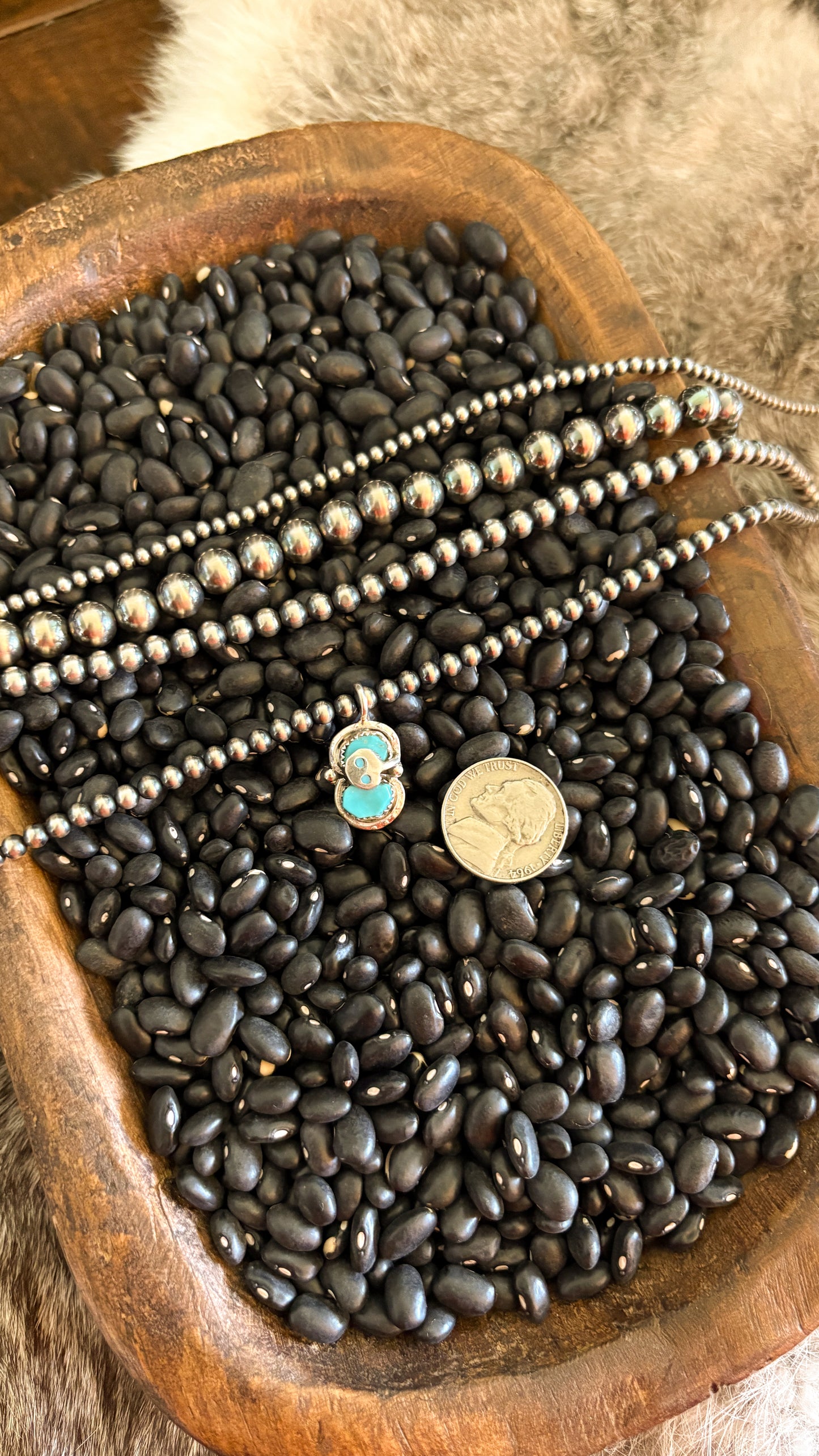 TURQUOISE SNAKE PENDANT