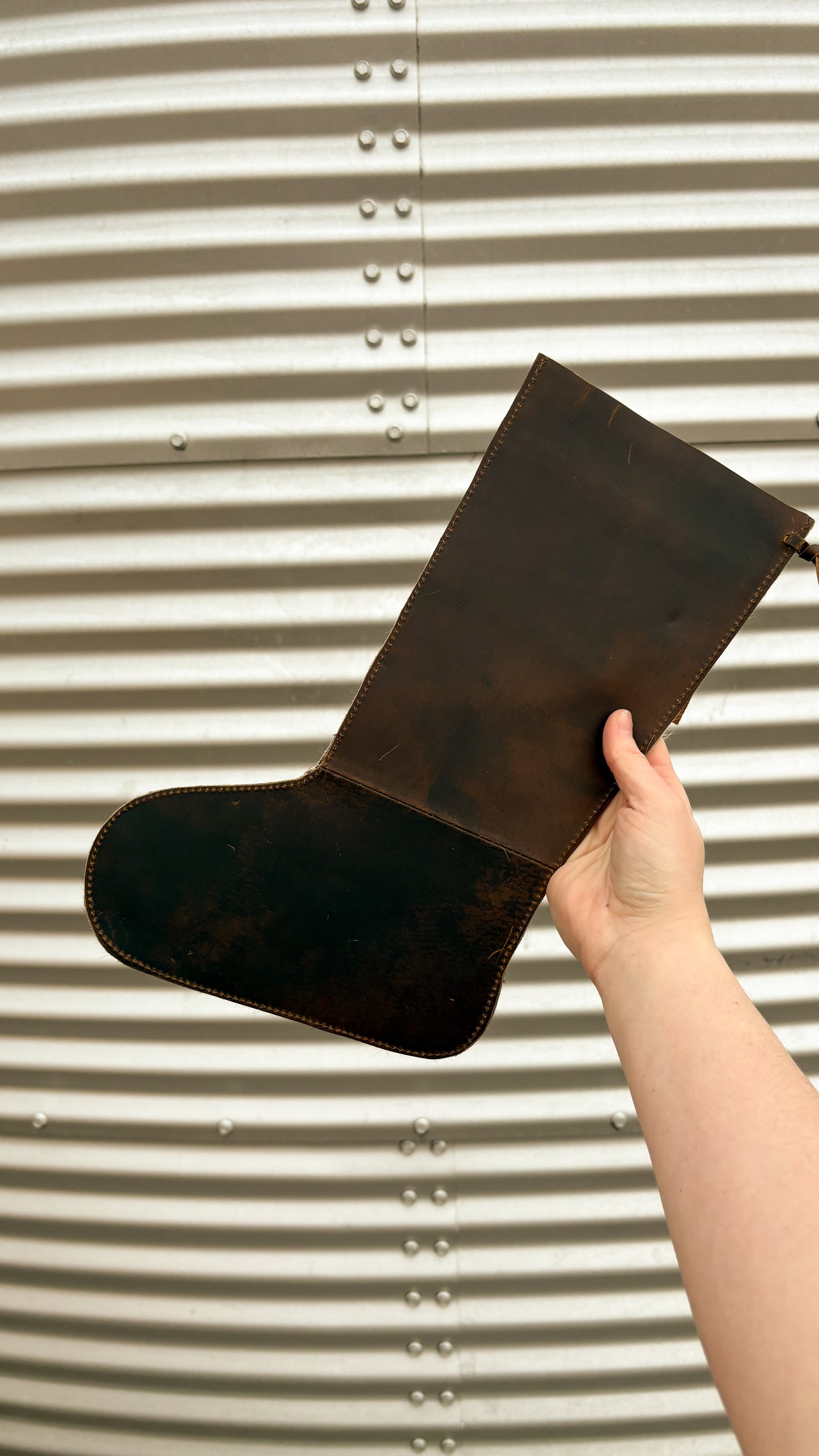 FRINGE COWHIDE STOCKING