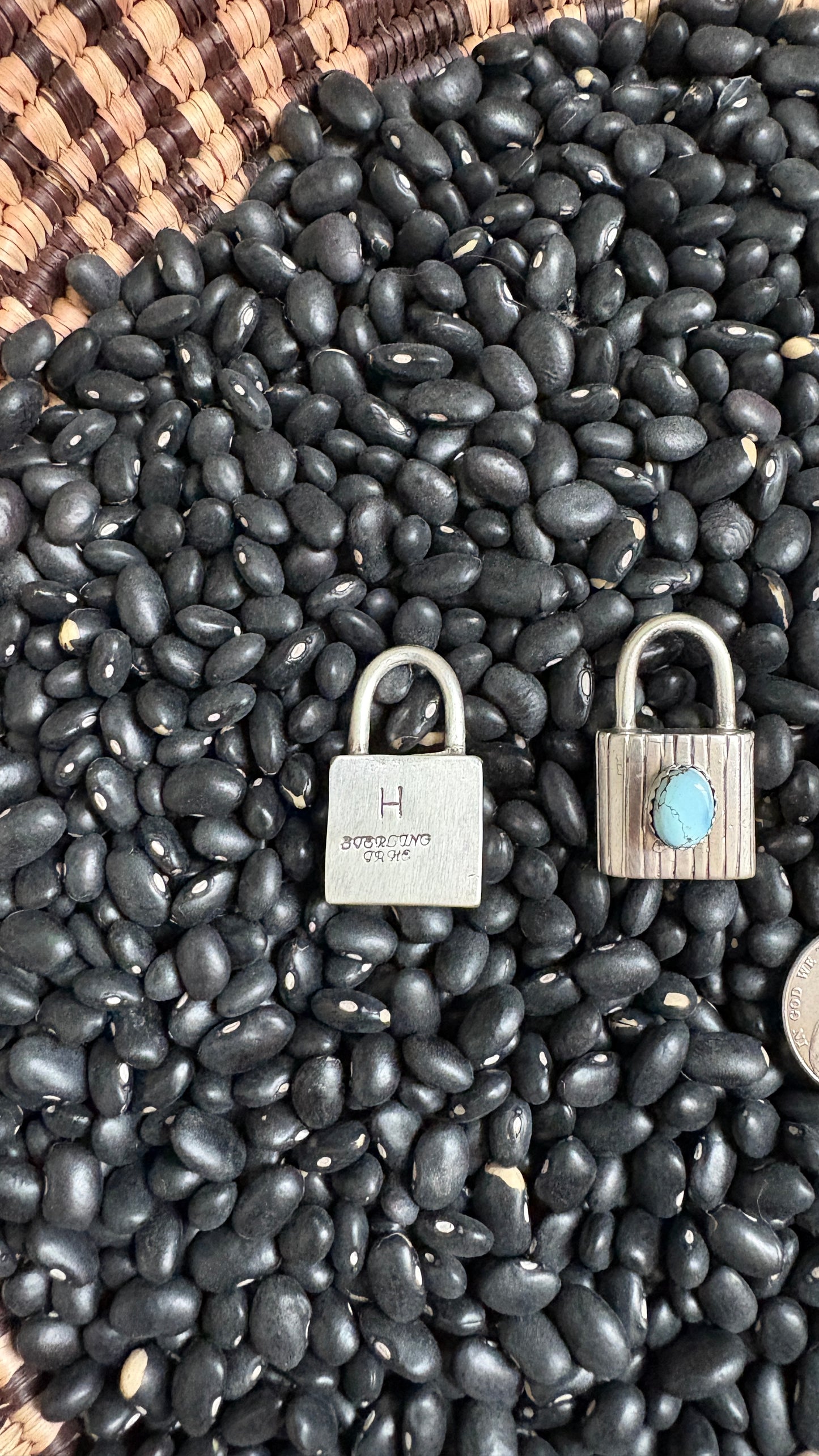 GOLDEN HILLS TURQUOISE LOCKET PENDANT