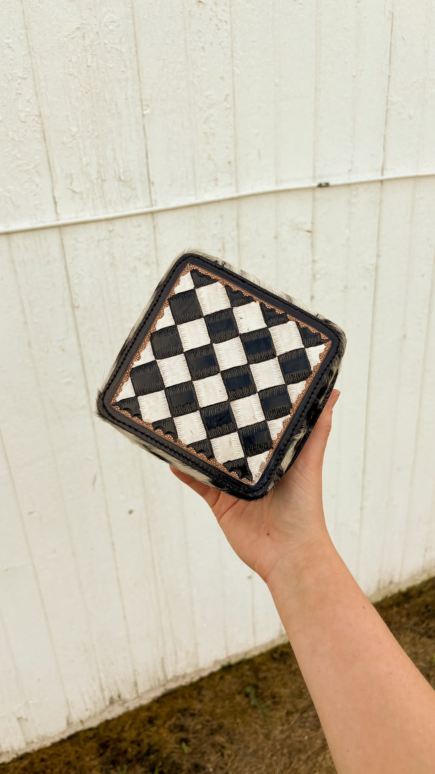 CHECKERED JEWELRY BOX