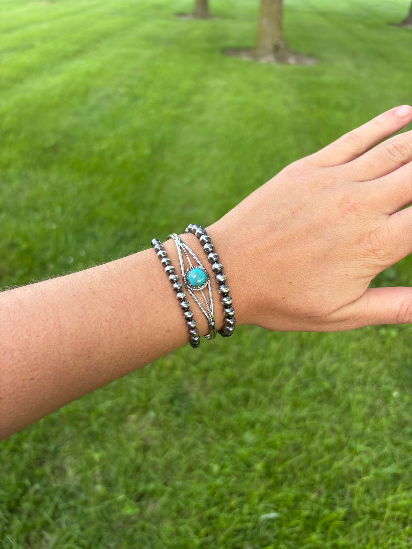 TURQUOISE CUFF BY ESTHER WHITE