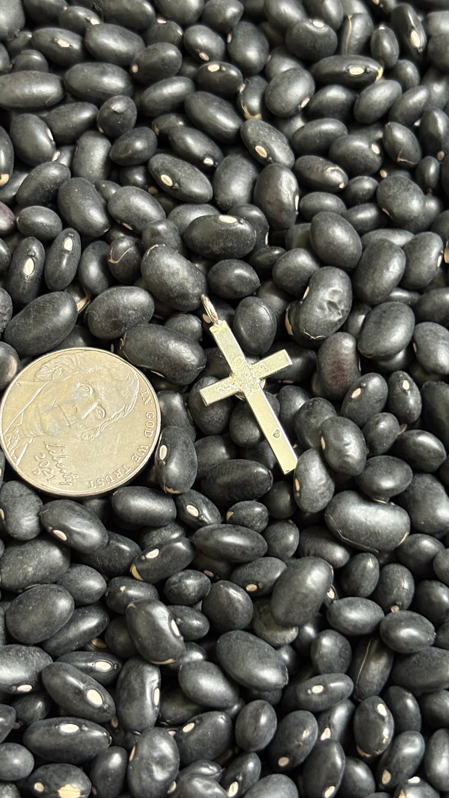 MINI SINGLE STONE TURQUOISE CROSS PENDANT