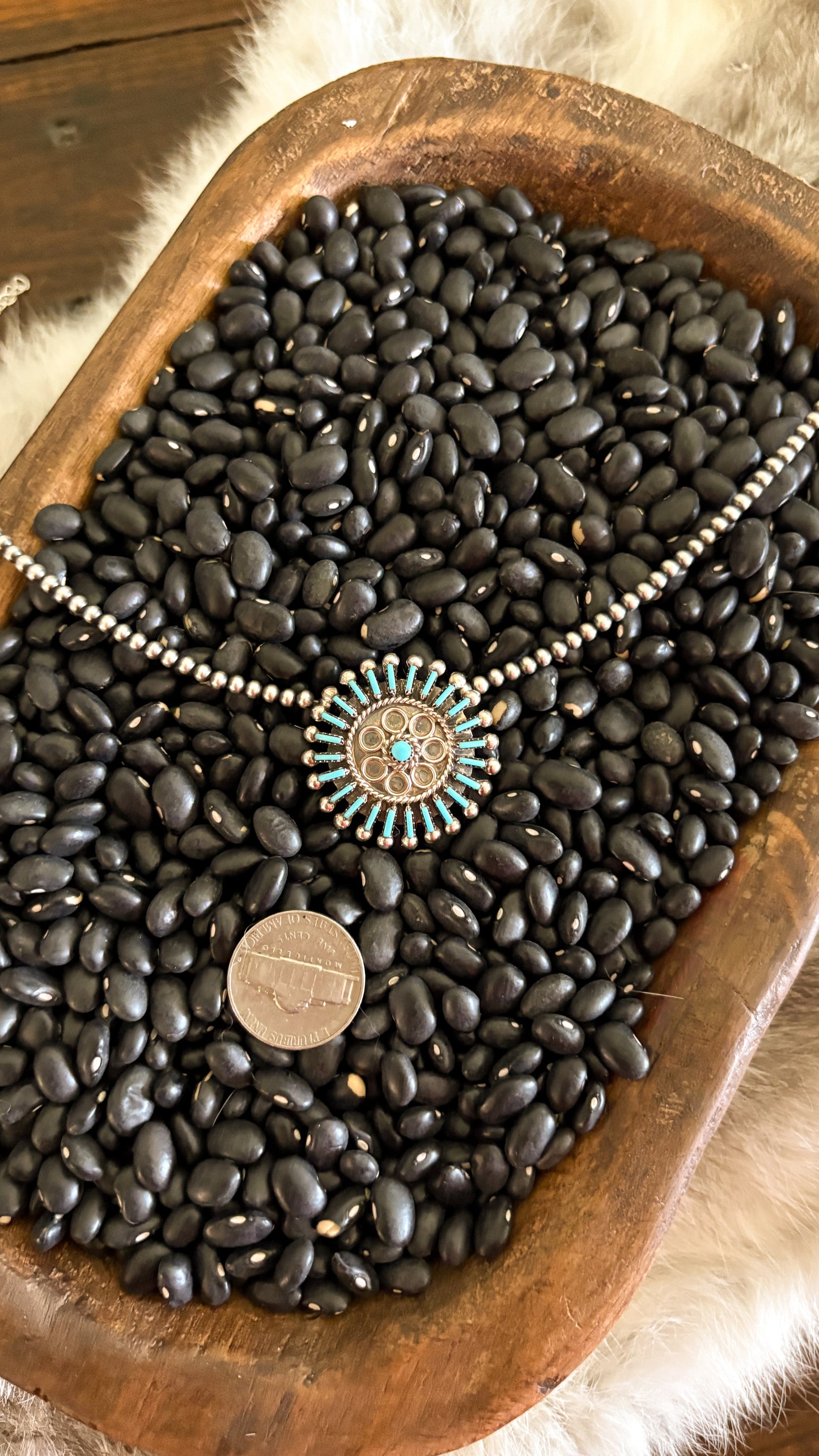 ZUNI TURQUOISE PENDANT/BROOCH