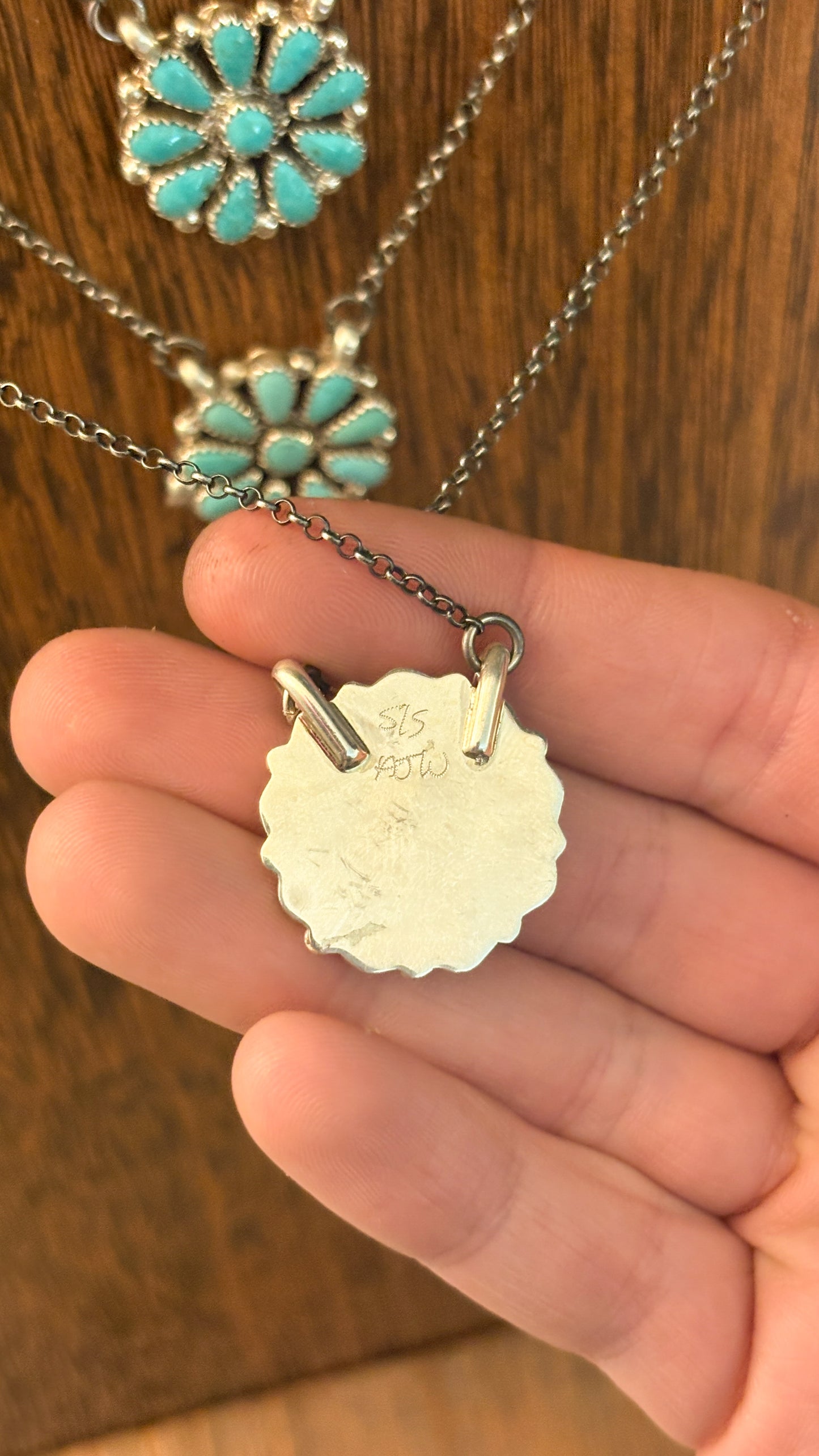 TURQUOISE CLUSTER NECKLACE BY ALICIA WILSON