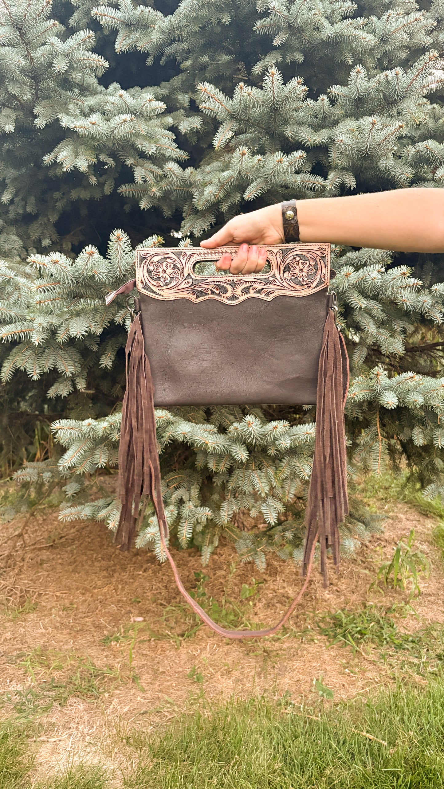 UPCYCLED LV CROSSBODY BAG - STYLE 14