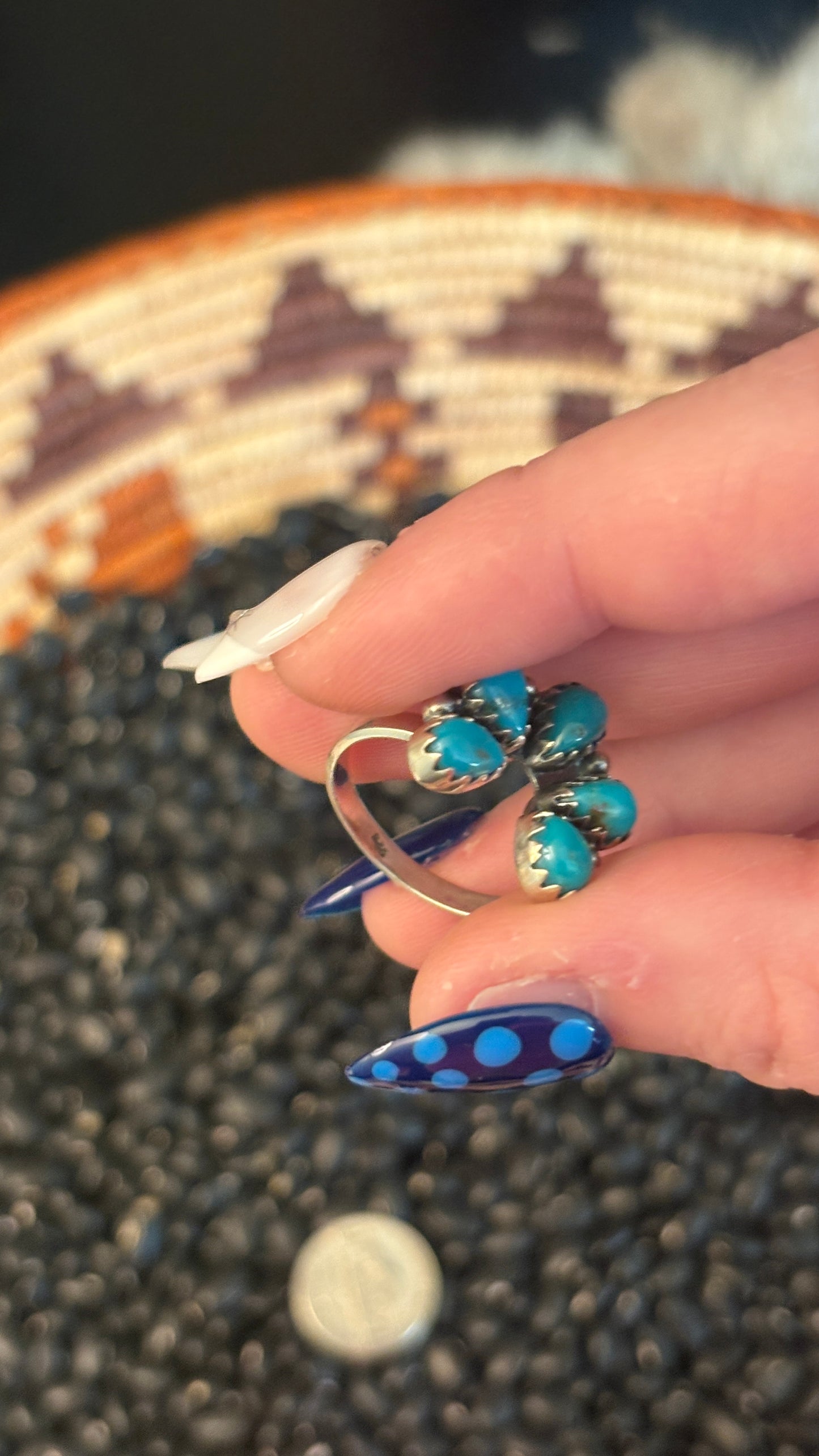 TURQUOISE MINI NAJA RING