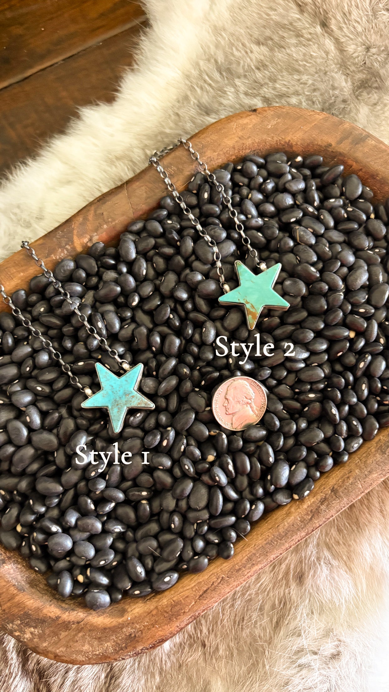 TURQUOISE STAR NECKLACE BY JOHNNY DIXON