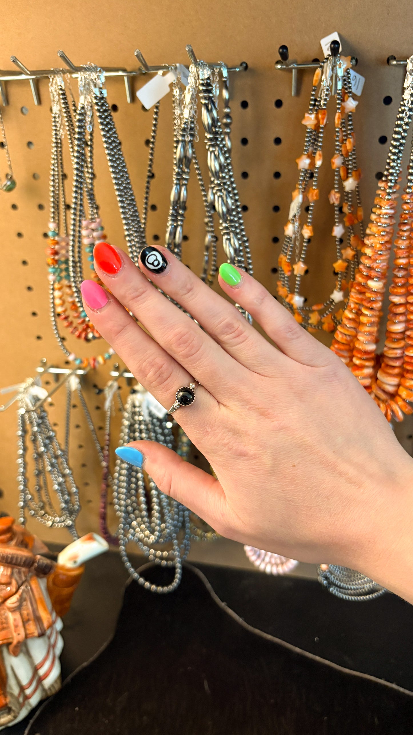 ROUND BLACK ONYX RING