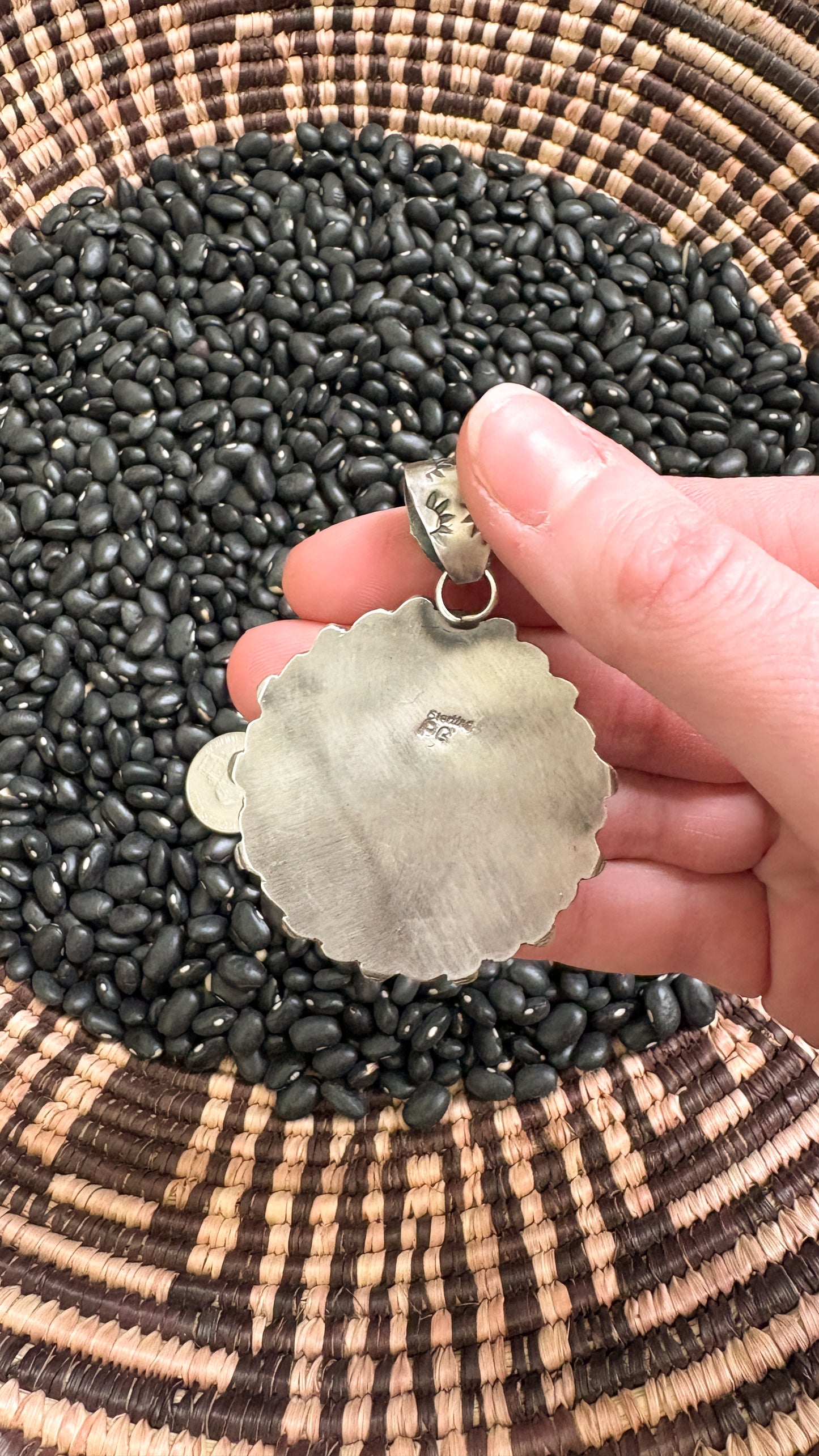 GOLDEN HILLS TURQUOISE BUFFALO NICKEL PENDANT