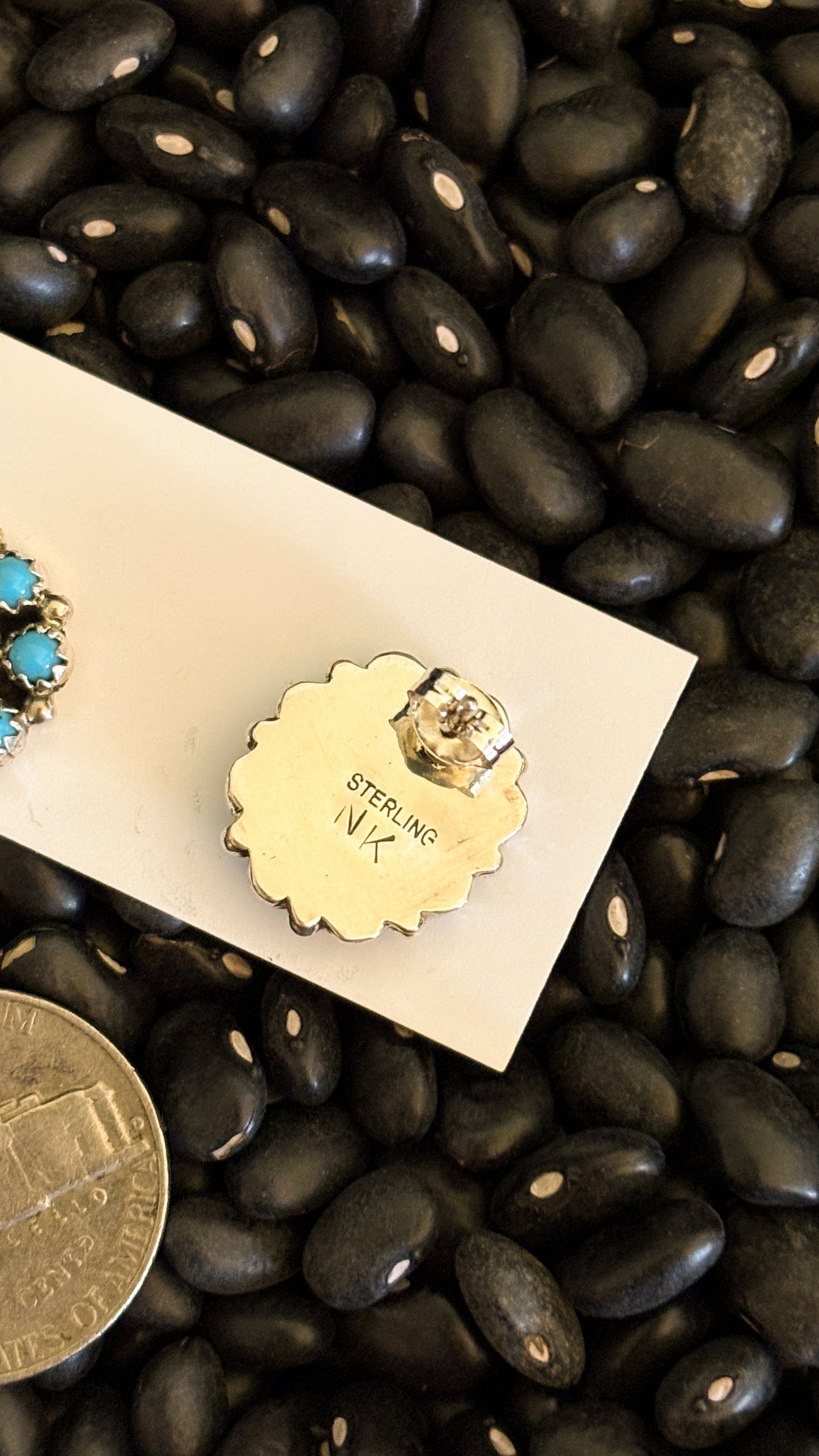 MINI TURQUOISE CLUSTER EARRINGS