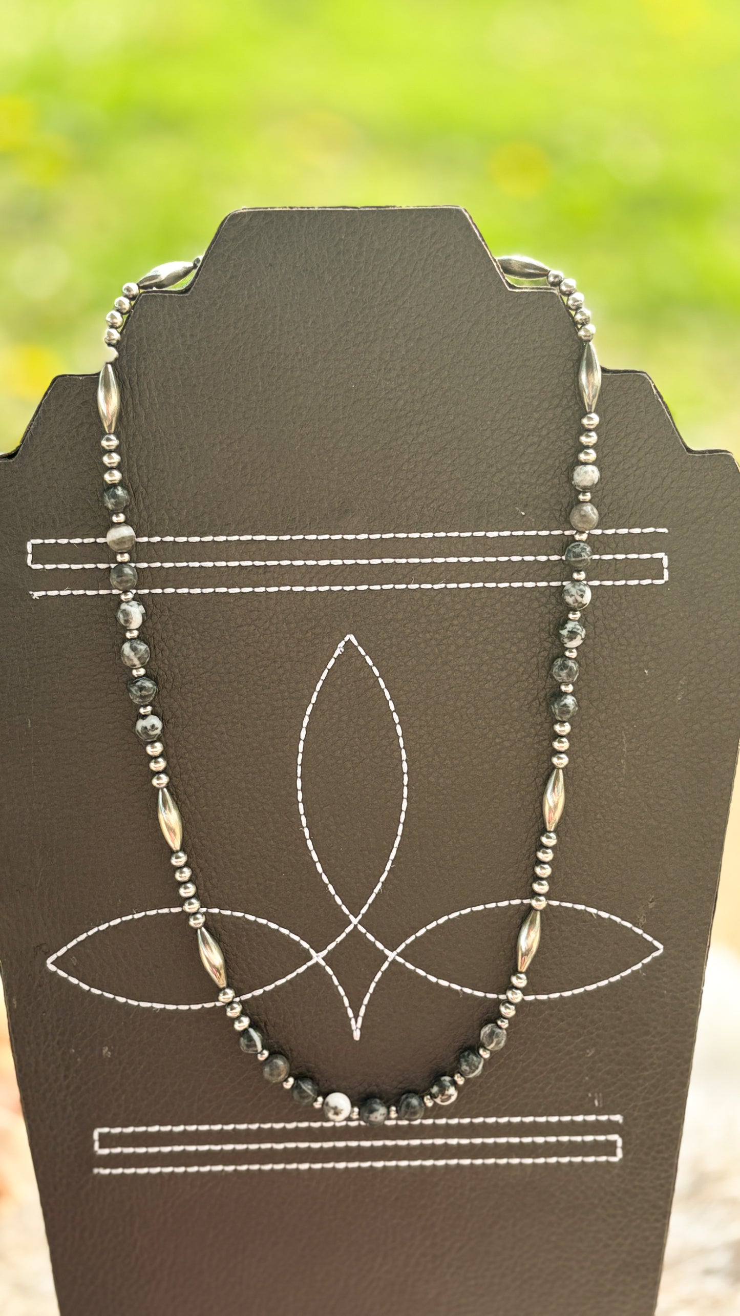 ZEBRA JASPER TORPEDO NECKLACE - MADE TO ORDER