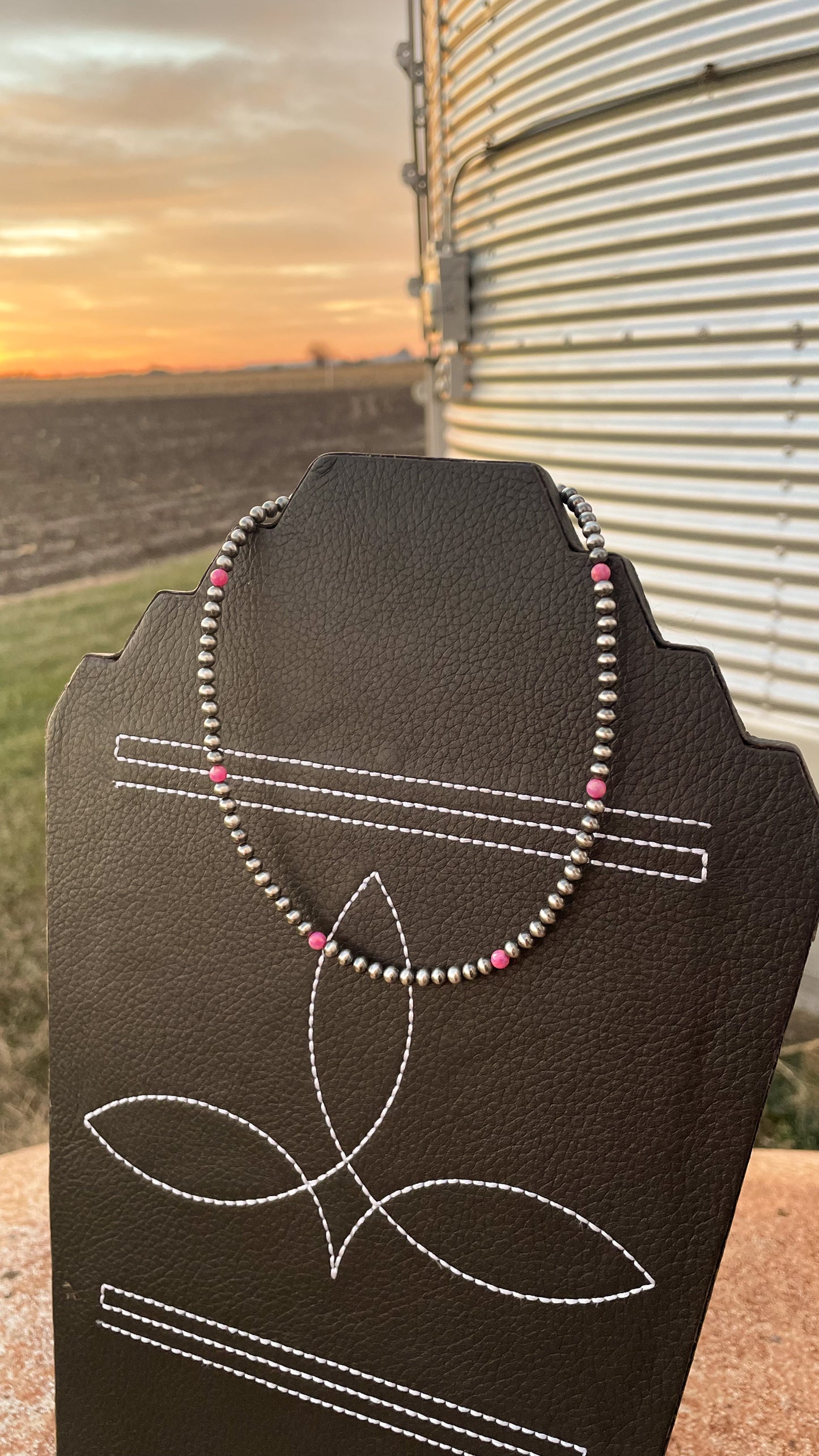 TOUCH OF PINK NECKLACE - MADE TO ORDER