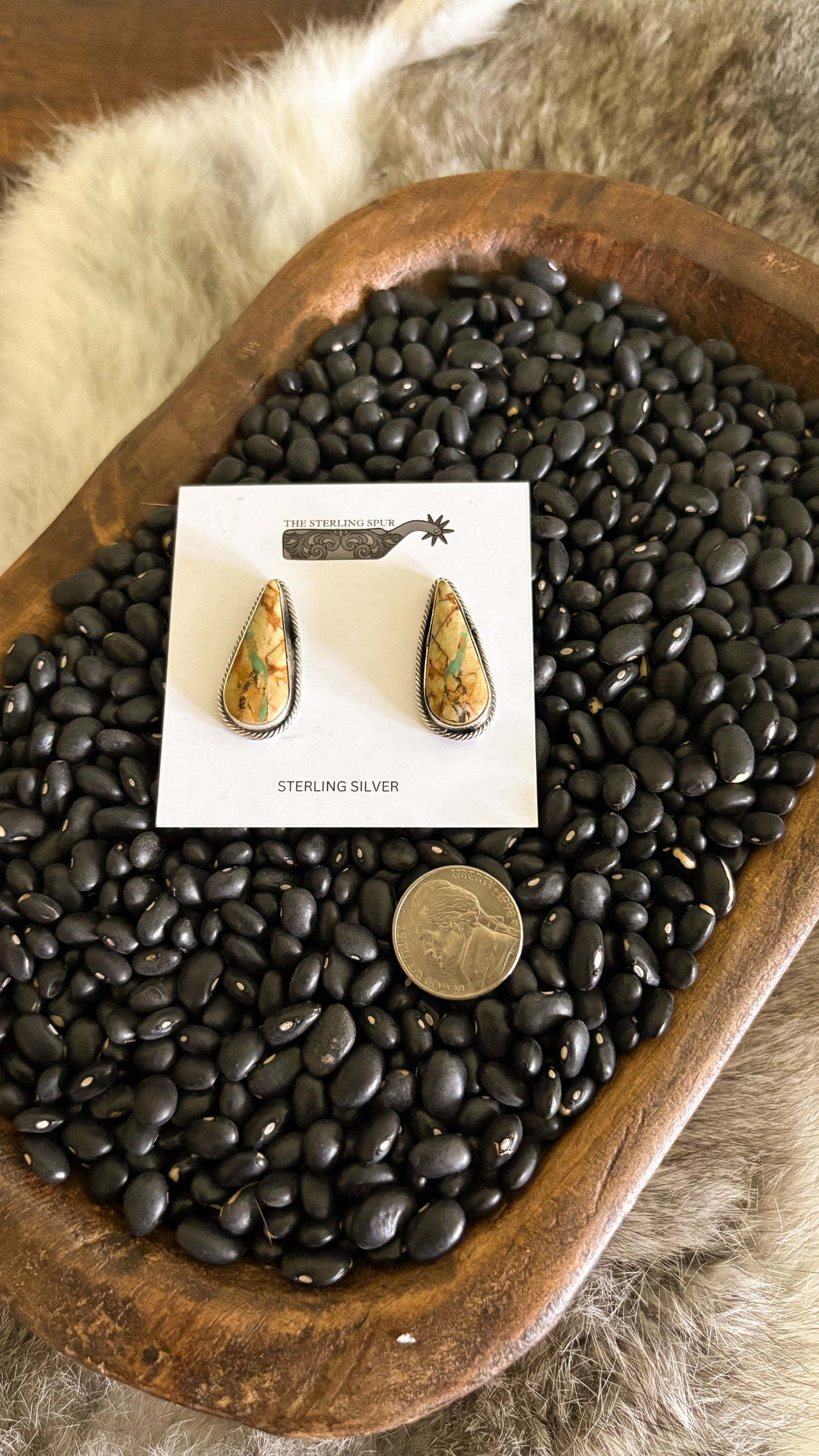 TEARDROP ROYSTON RIBBON EARRINGS