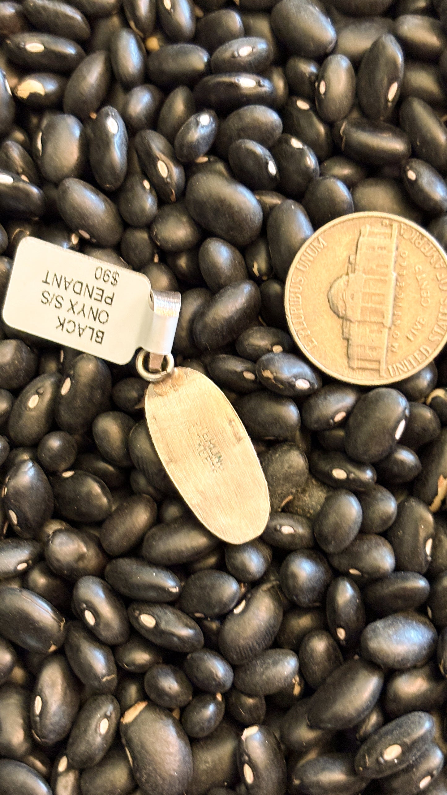 OVAL BLACK ONYX PENDANT BY SCOTT SKEETS