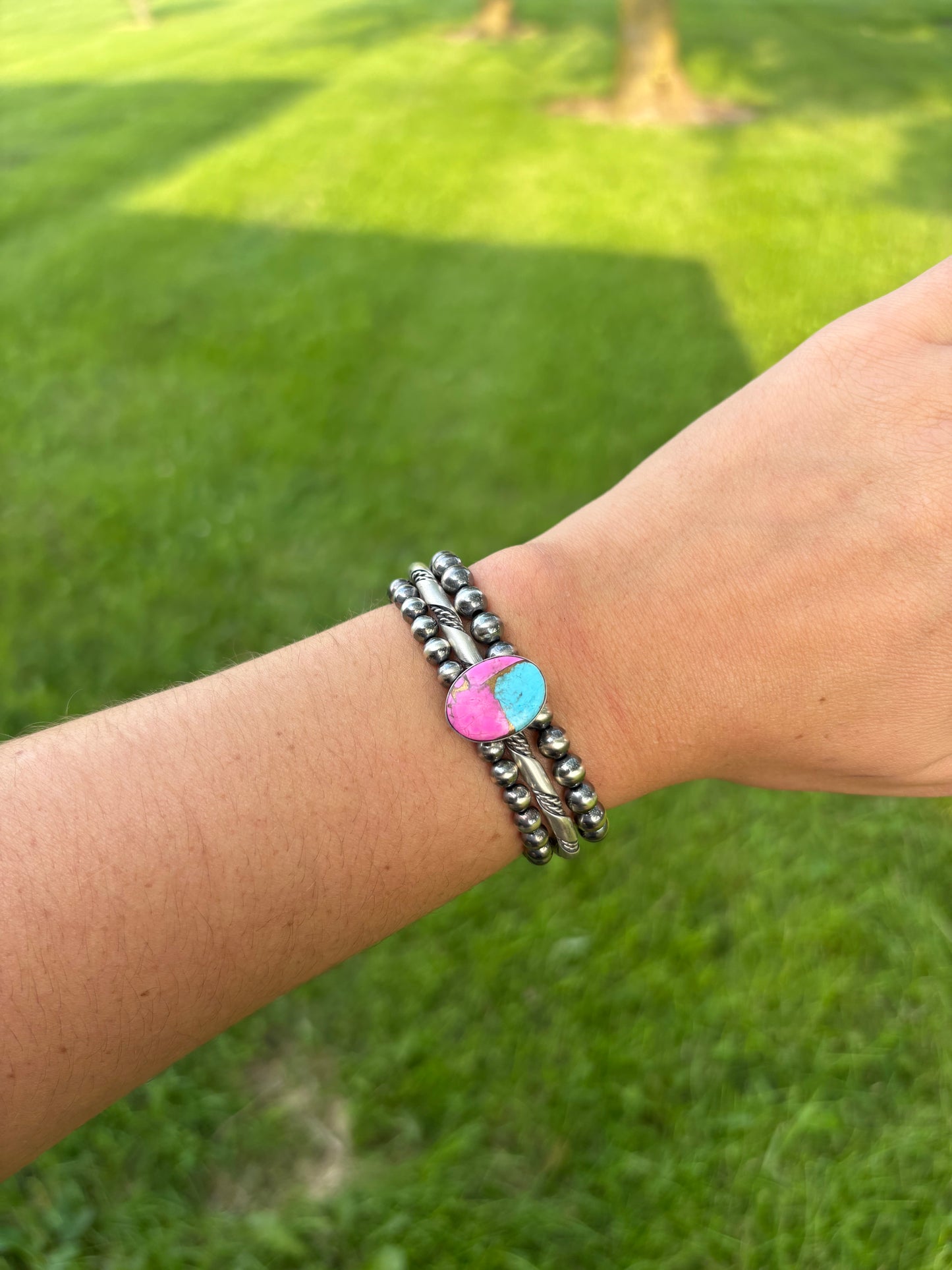 COTTON CANDY ROPE CUFF