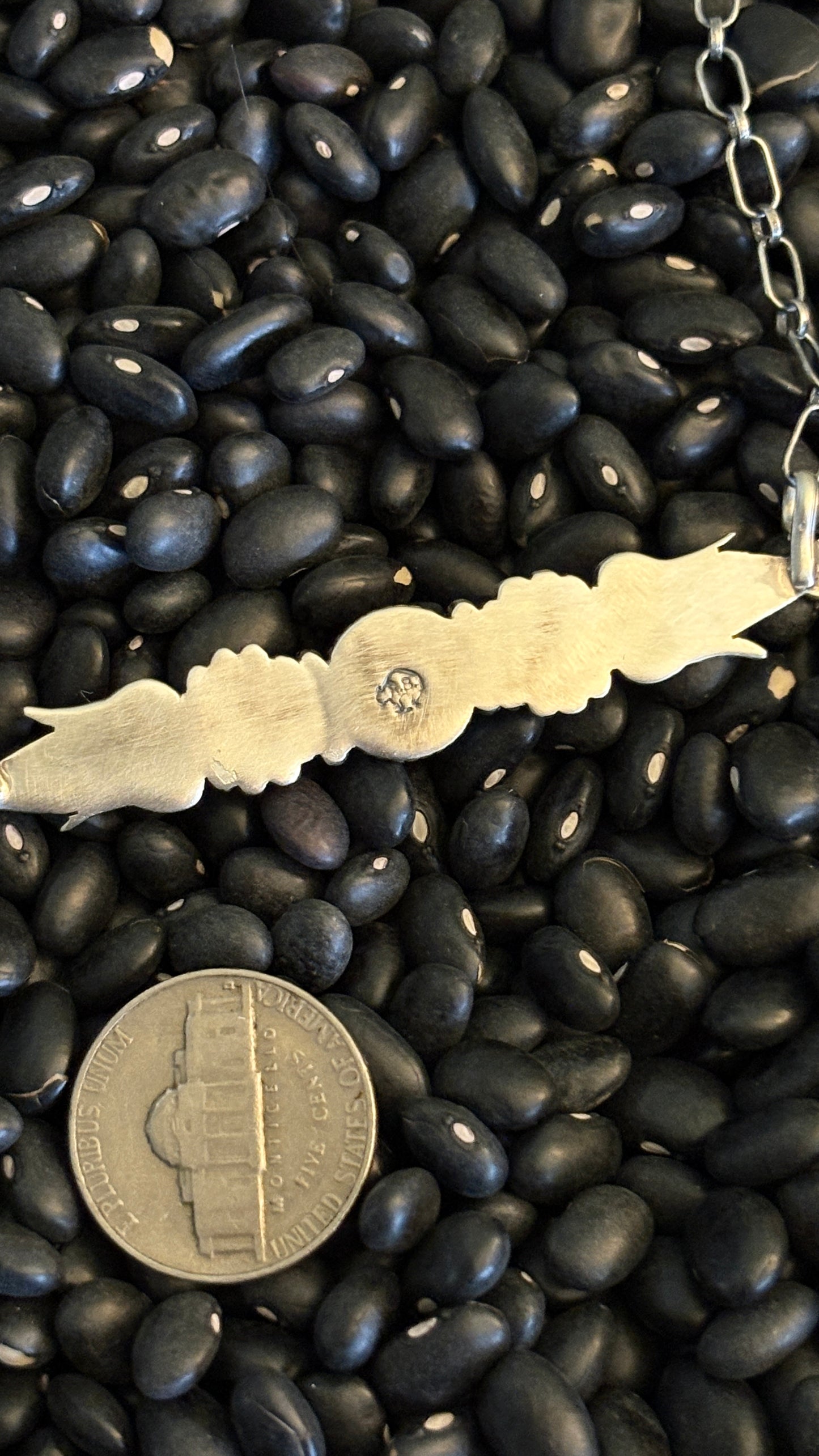 SINGLE STONE TURQUOISE CONCHO BAR NECKLACE