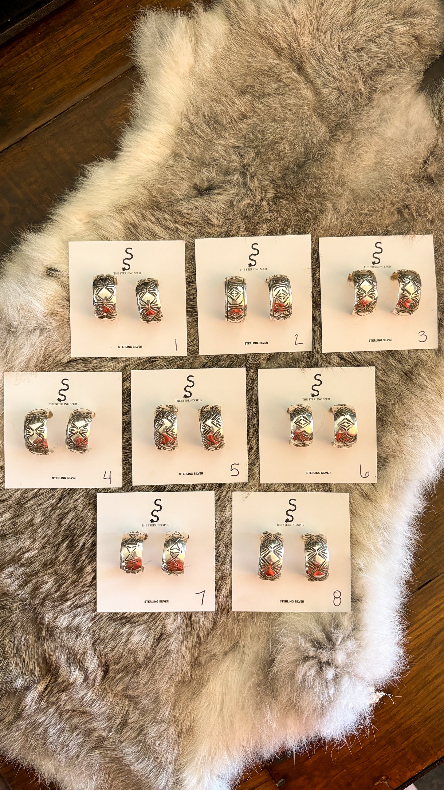 LARGE STAMPED HOOPS BY NOVA ASHLEY