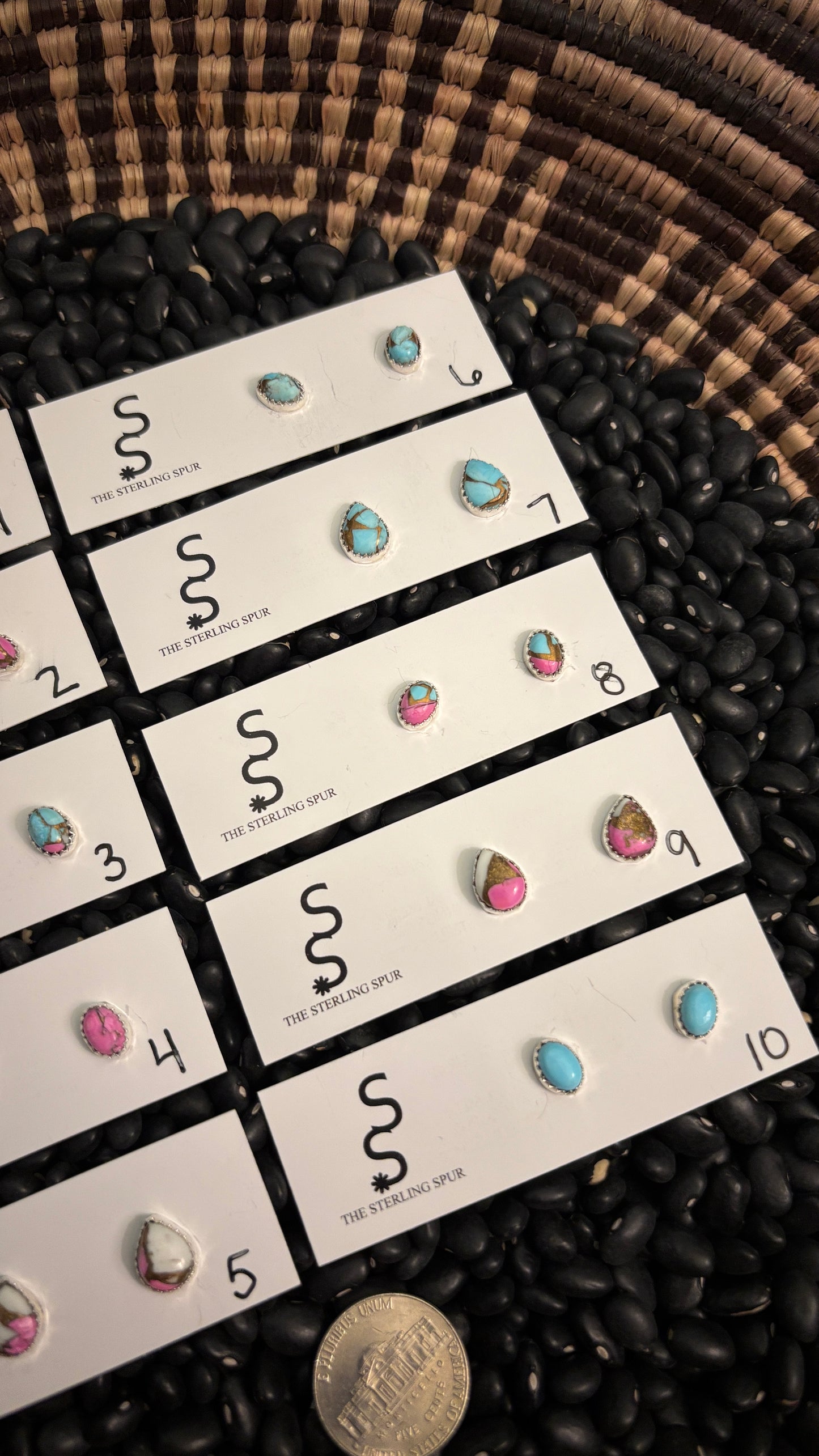 COTTON CANDY STUD EARRINGS