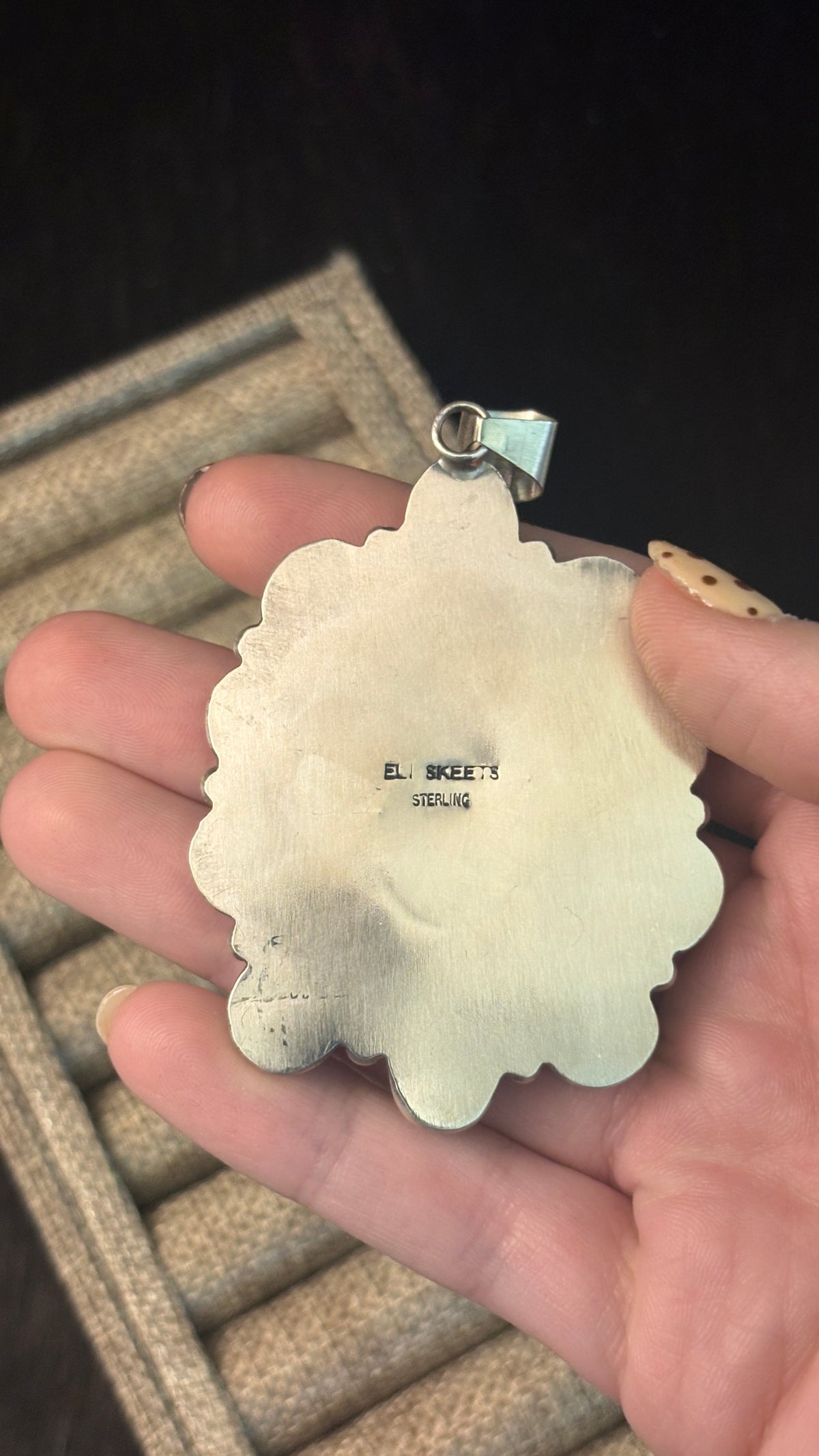 XL SONORAN GOLD TURQUOISE CLUSTER PENDANT BY ELI SKEETS